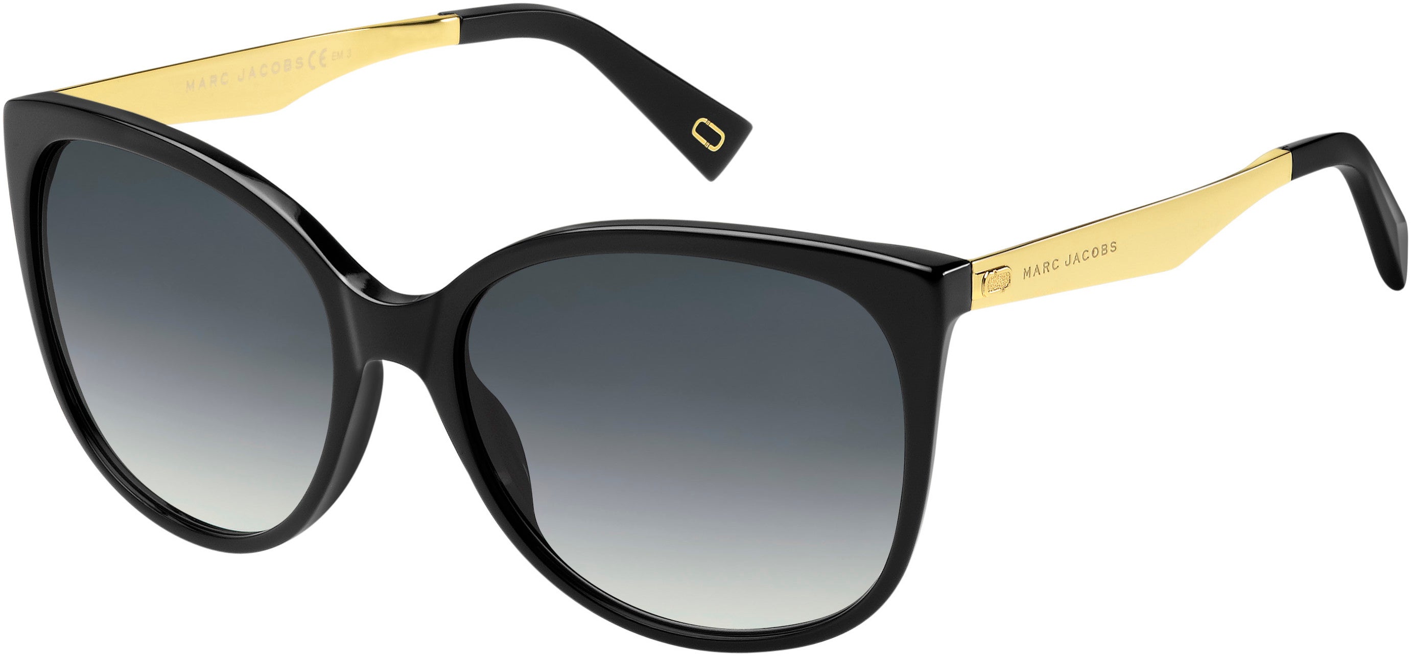 Marc Jacobs Marc 203/S Cat Eye/butterfly Sunglasses 0807-0807  Black (9O Dark Gray Gradient)