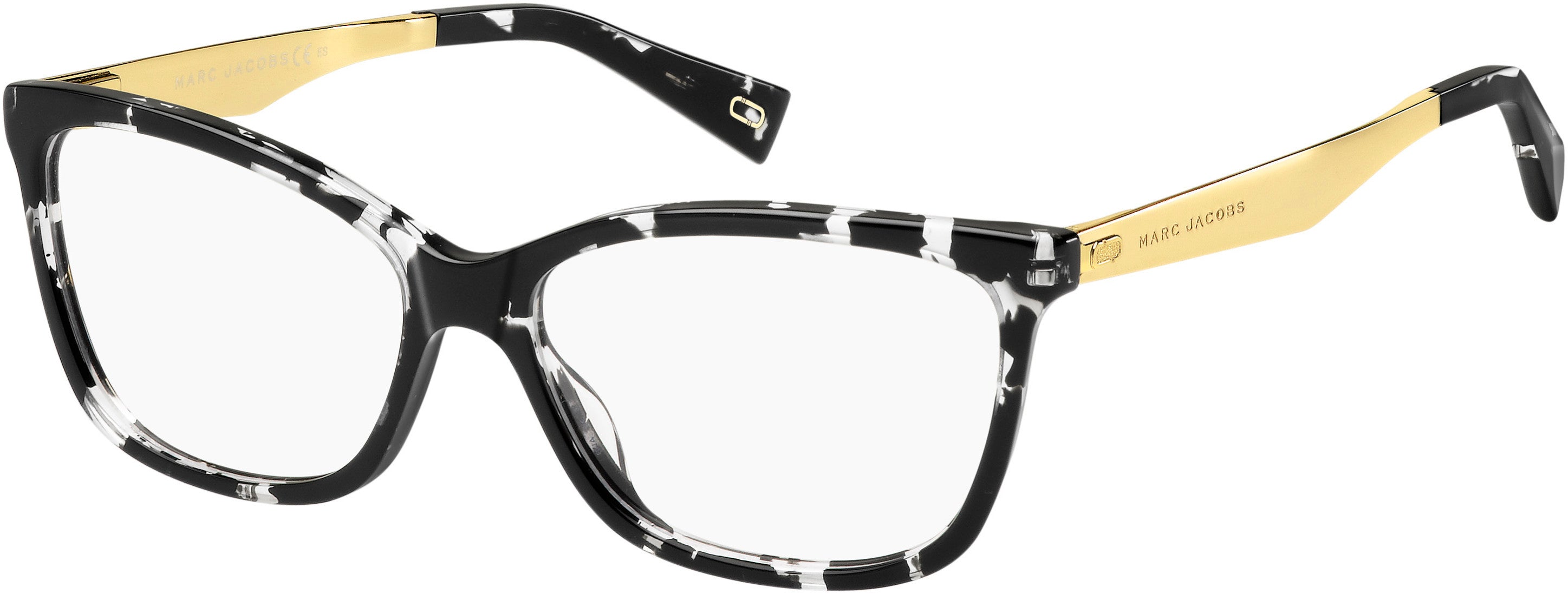 Marc Jacobs Marc 206 Cat Eye/butterfly Eyeglasses 09WZ-09WZ  Havana Black Crystal (00 Demo Lens)