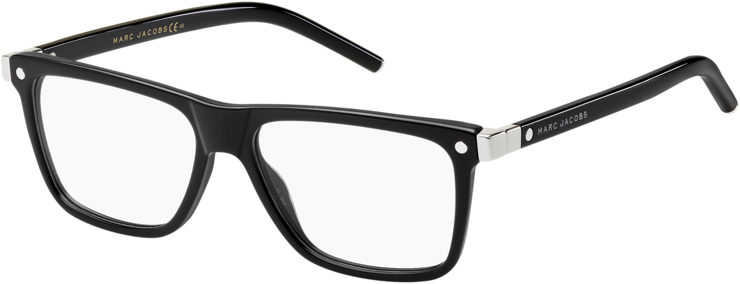 Marc Jacobs Marc 21 Rectangular Eyeglasses 0807-0807  Black (00 Demo Lens)