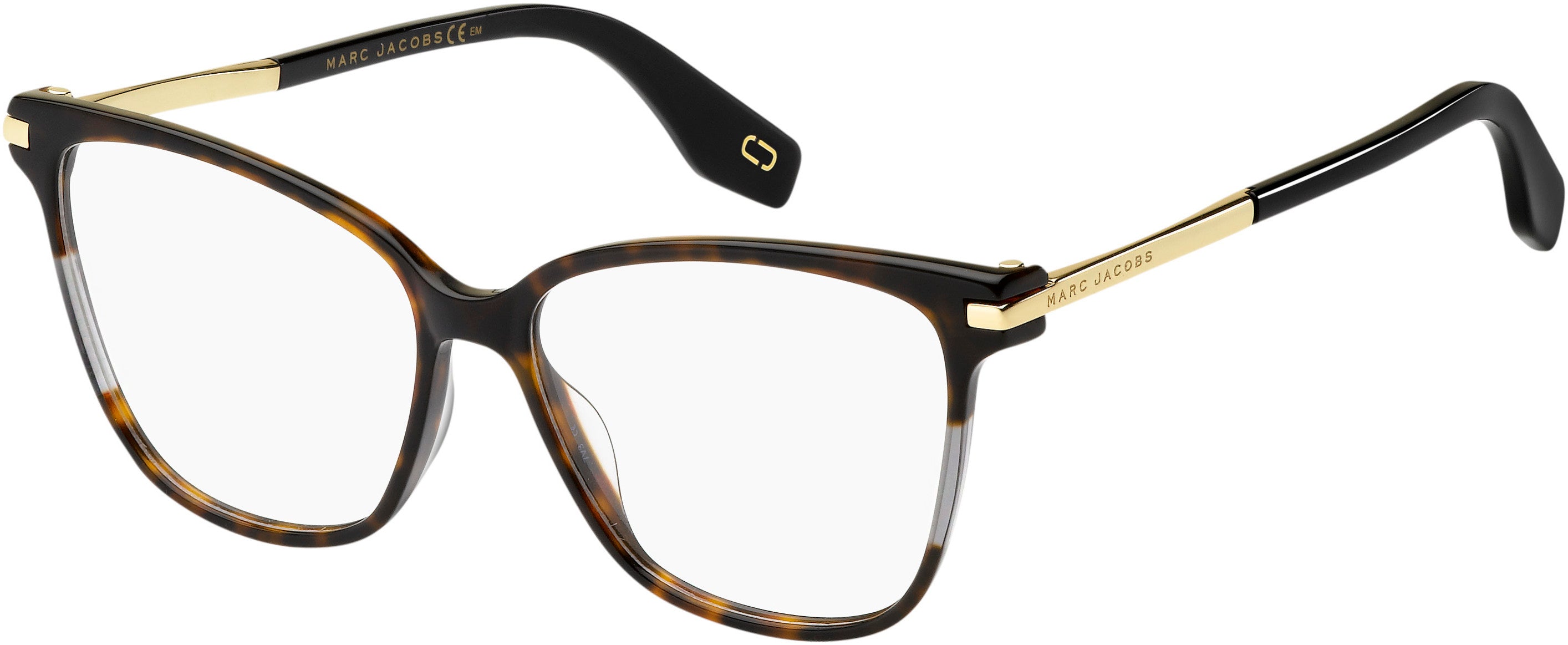 Marc Jacobs Marc 299 Cat Eye/butterfly Eyeglasses 0086-0086  Dark Havana (00 Demo Lens)