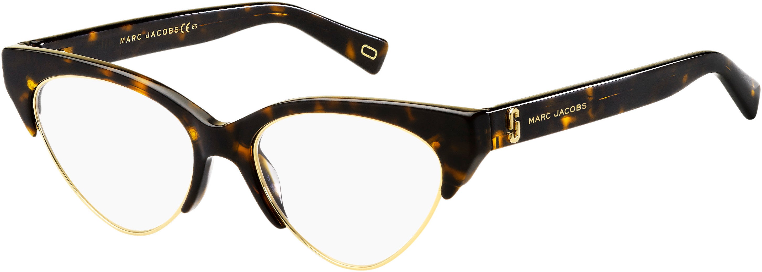 Marc Jacobs Marc 314 Cat Eye/butterfly Eyeglasses 0086-0086  Dark Havana (00 Demo Lens)