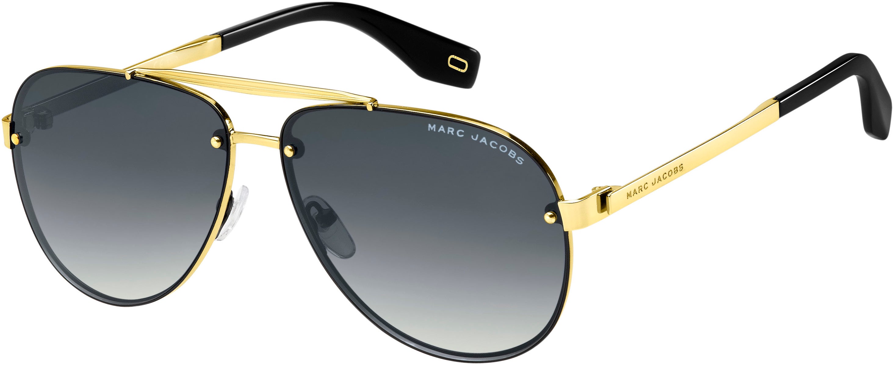 Marc Jacobs Marc 317/S Aviator Sunglasses 02F7-02F7  Antgd Gre (9O Dark Gray Gradient)