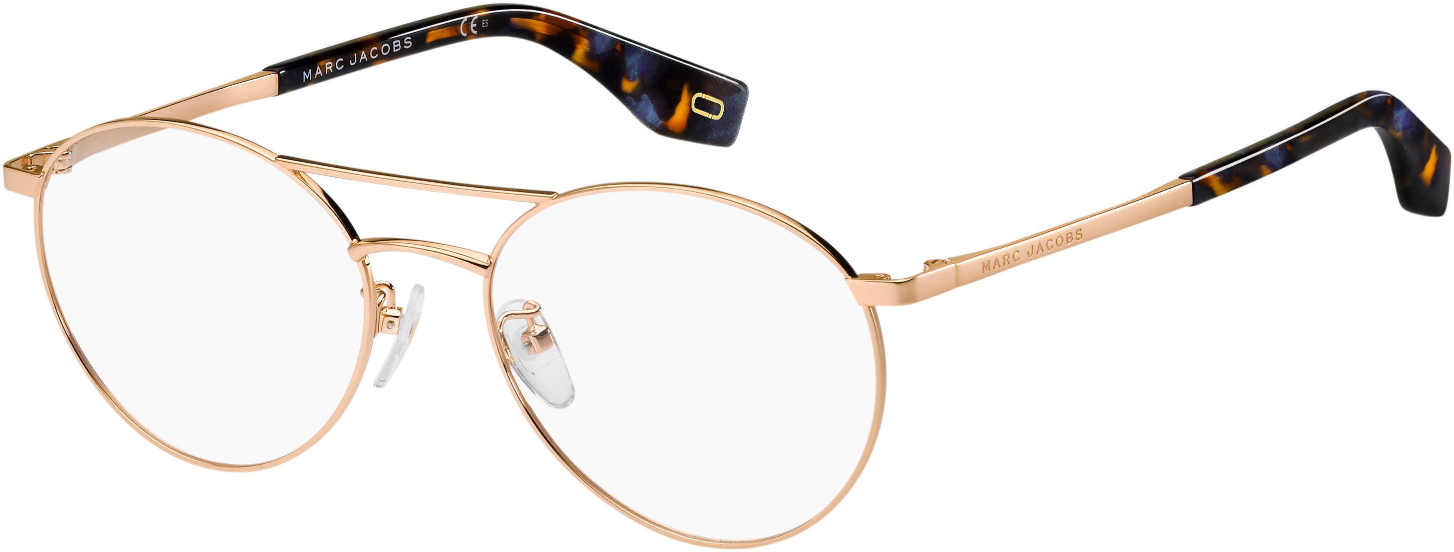 Marc Jacobs Marc 332/F Oval Modified Eyeglasses 08HY-08HY  Havana Burgundy Por (00 Demo Lens)