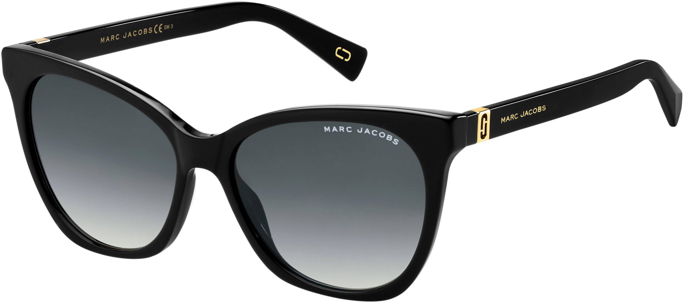 Marc Jacobs Marc 336/S Cat Eye/butterfly Sunglasses 0807-0807  Black (9O Dark Gray Gradient)