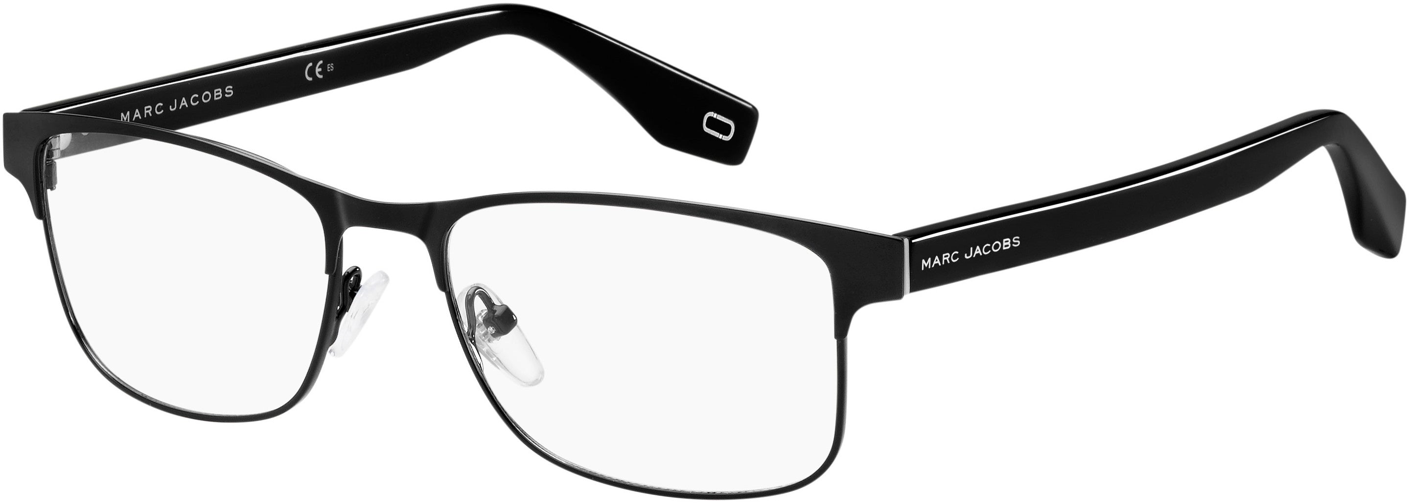 Marc Jacobs Marc 343 Rectangular Eyeglasses 0807-0807  Black (00 Demo Lens)