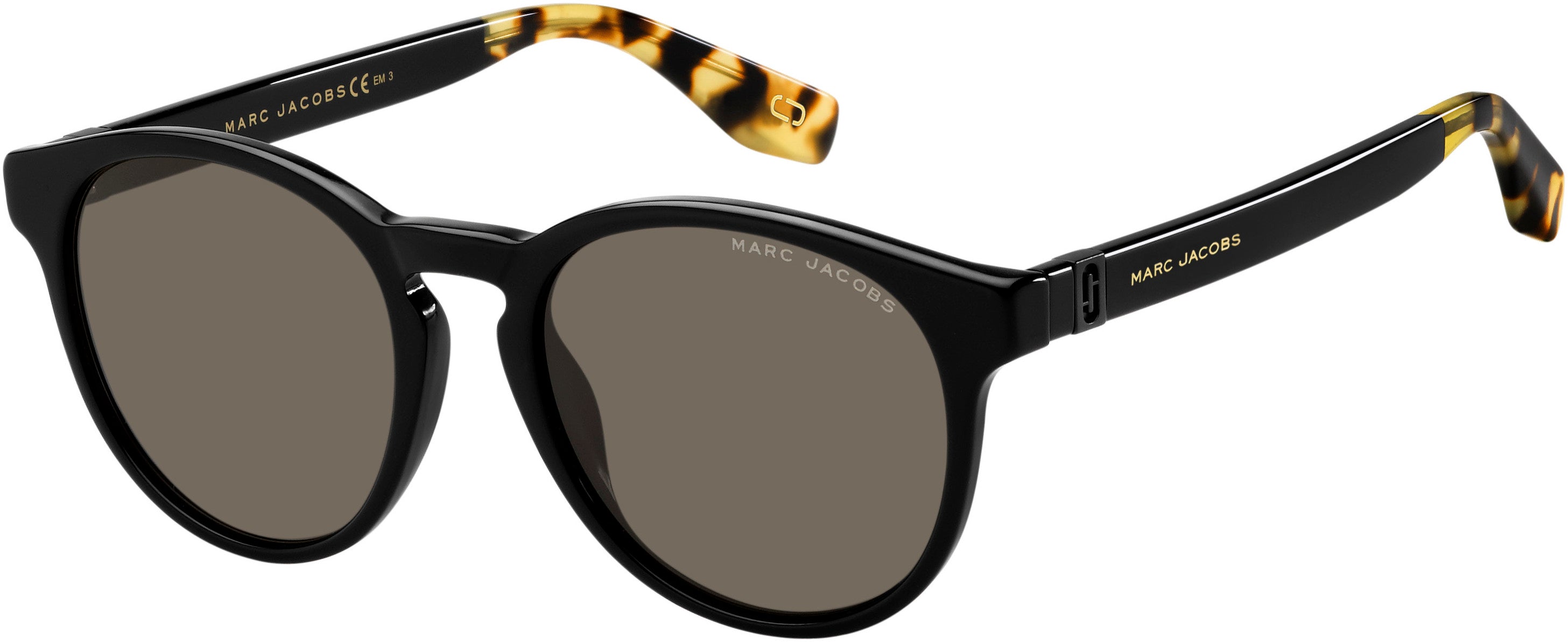 Marc Jacobs Marc 351/S Tea Cup Sunglasses 0807-0807  Black (IR Gray)
