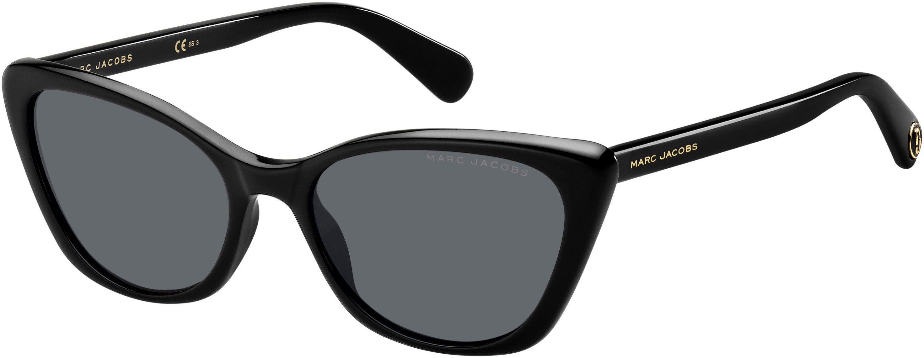 Marc Jacobs Marc 362/S Cat Eye/butterfly Sunglasses 0807-0807  Black (IR Gray)