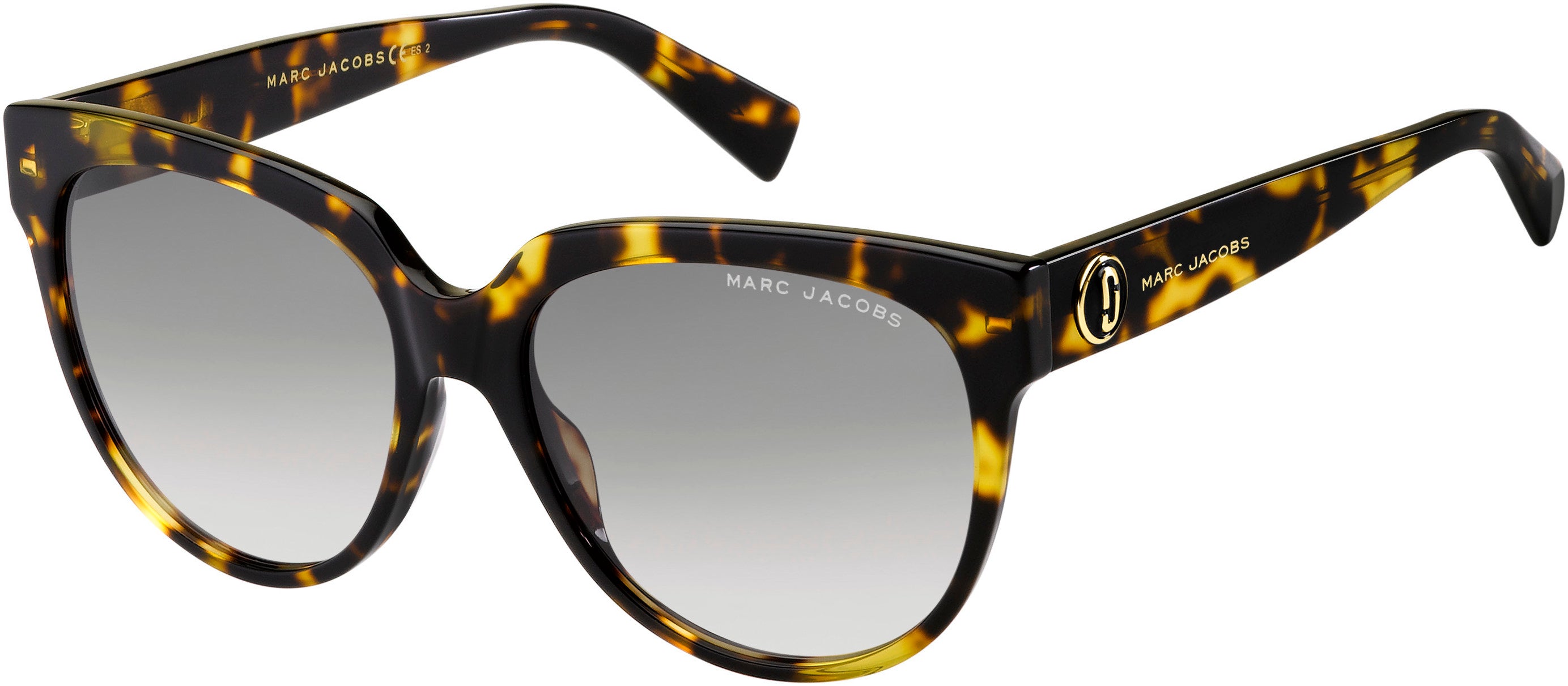 Marc Jacobs Marc 378/S Oval Modified Sunglasses 0086-0086  Dark Havana (9O Dark Gray Gradient)