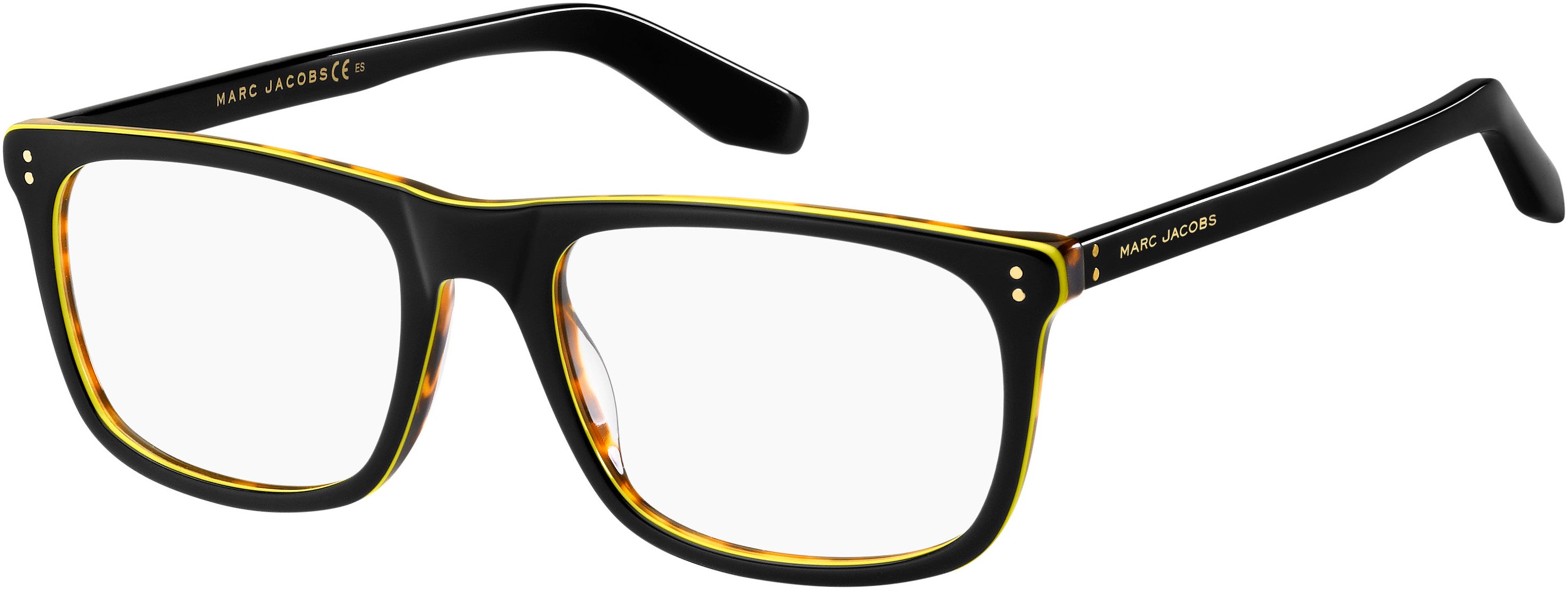 Marc Jacobs Marc 394 Rectangular Eyeglasses 0807-0807  Black (00 Demo Lens)