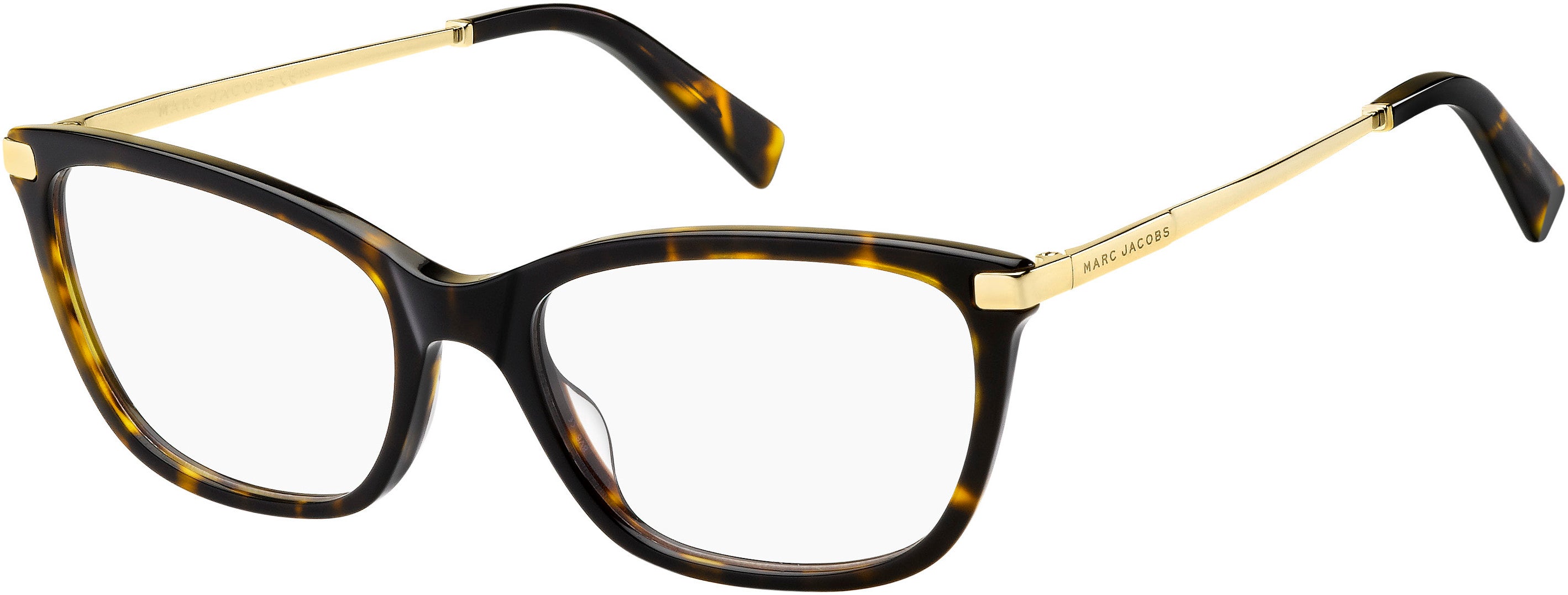 Marc Jacobs Marc 400 Rectangular Eyeglasses 0086-0086  Dark Havana (00 Demo Lens)