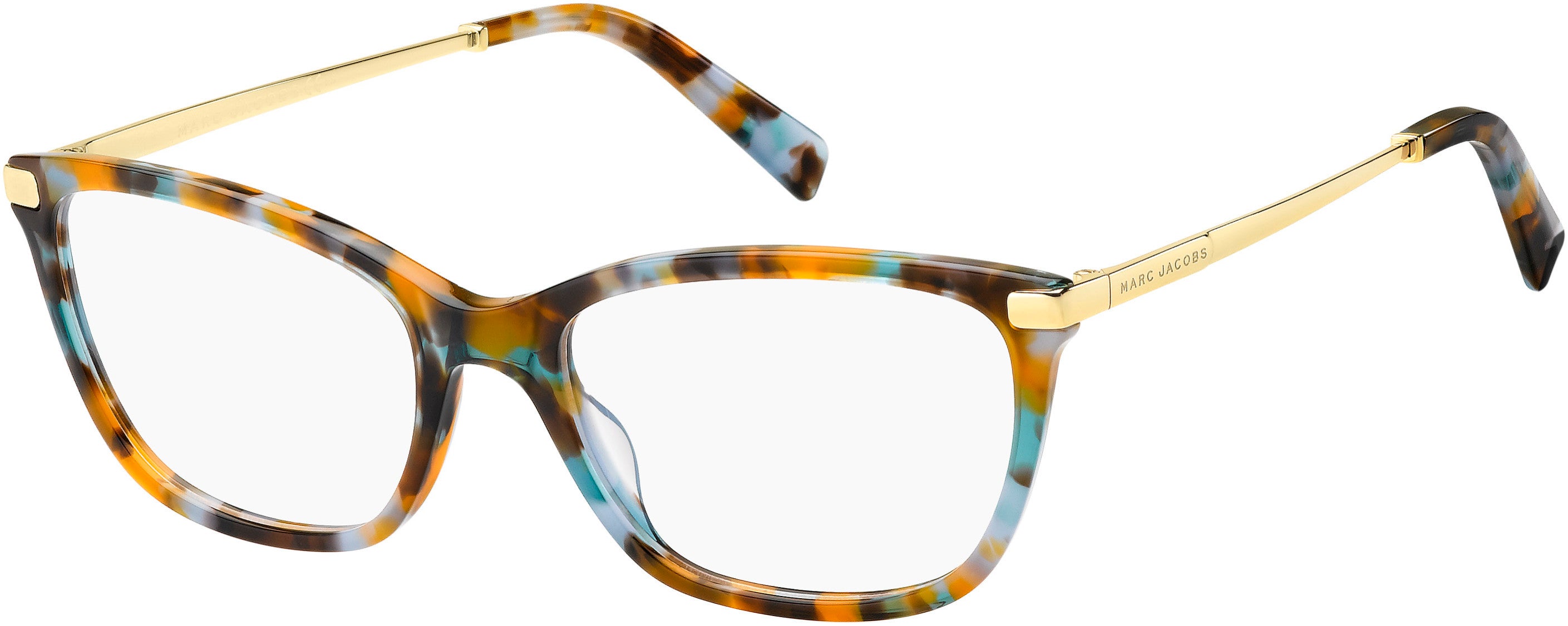 Marc Jacobs Marc 400 Rectangular Eyeglasses 0ISK-0ISK  Havana Azure (00 Demo Lens)