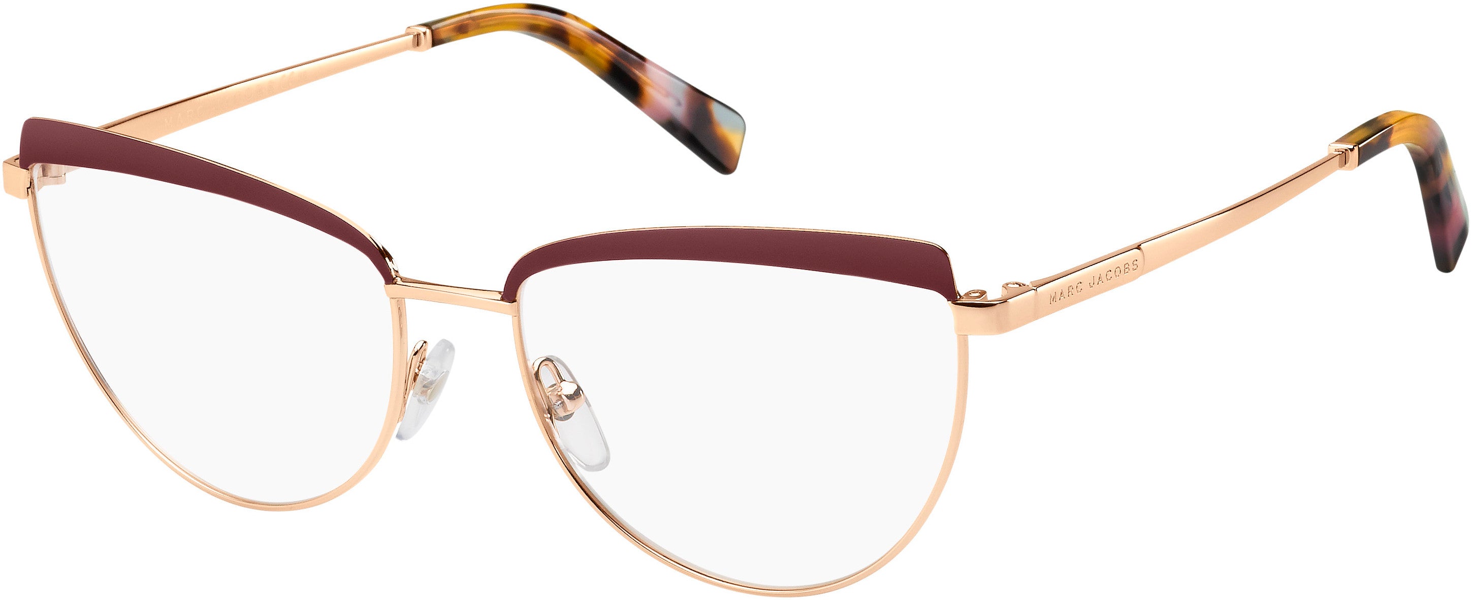 Marc Jacobs Marc 401 Cat Eye/butterfly Eyeglasses 0LHF-0LHF  Opal Burgundy (00 Demo Lens)