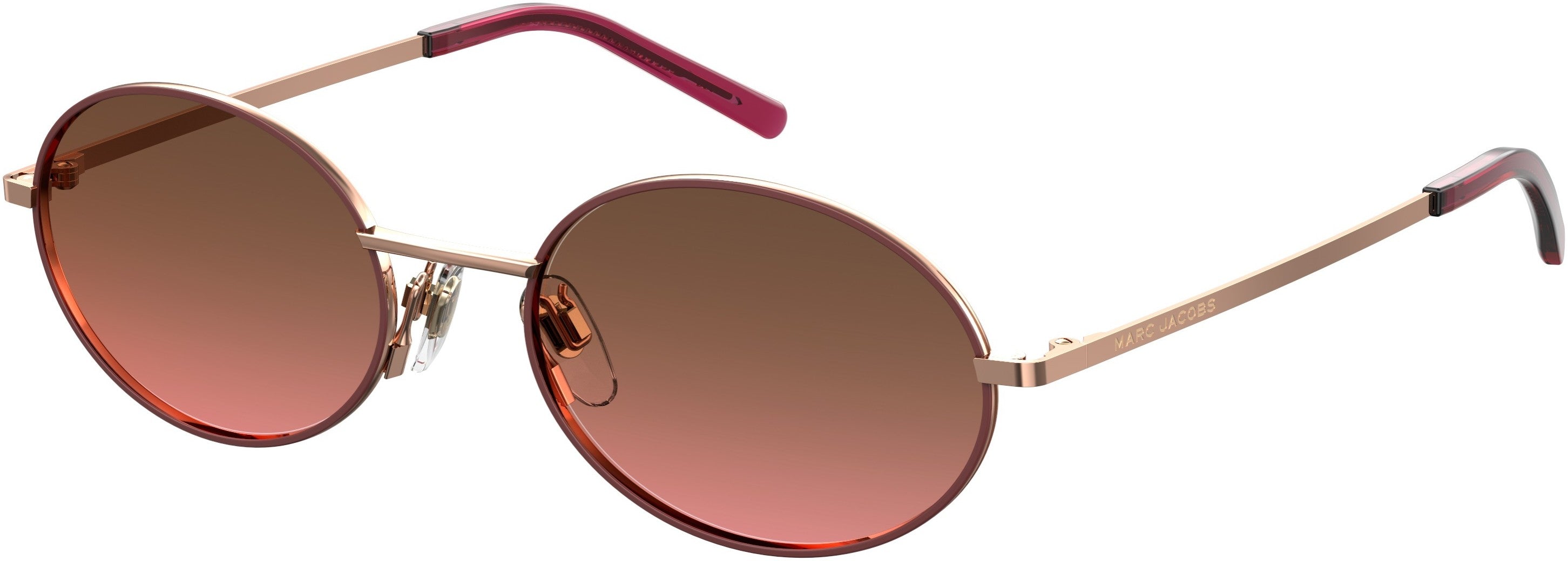Marc Jacobs Marc 408/S Oval Modified Sunglasses 0DDB-0DDB  Gold Copper (M2 Brown Pink Gradient)