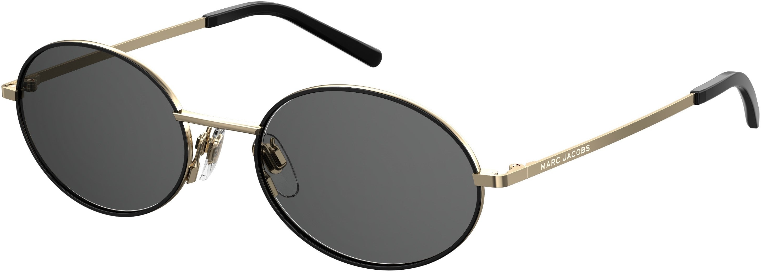 Marc Jacobs Marc 408/S Oval Modified Sunglasses 0J5G-0J5G  Gold (IR Gray)