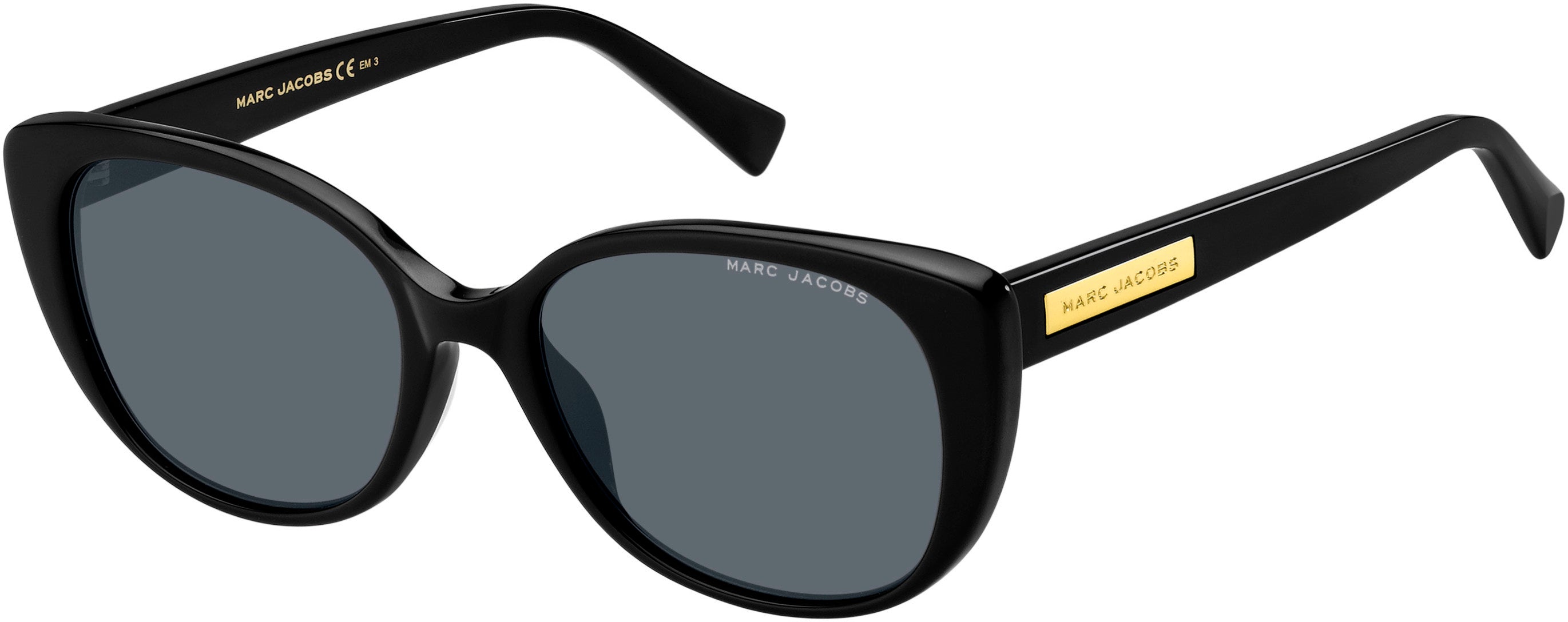 Marc Jacobs Marc 421/S Cat Eye/butterfly Sunglasses 0807-0807  Black (IR Gray)