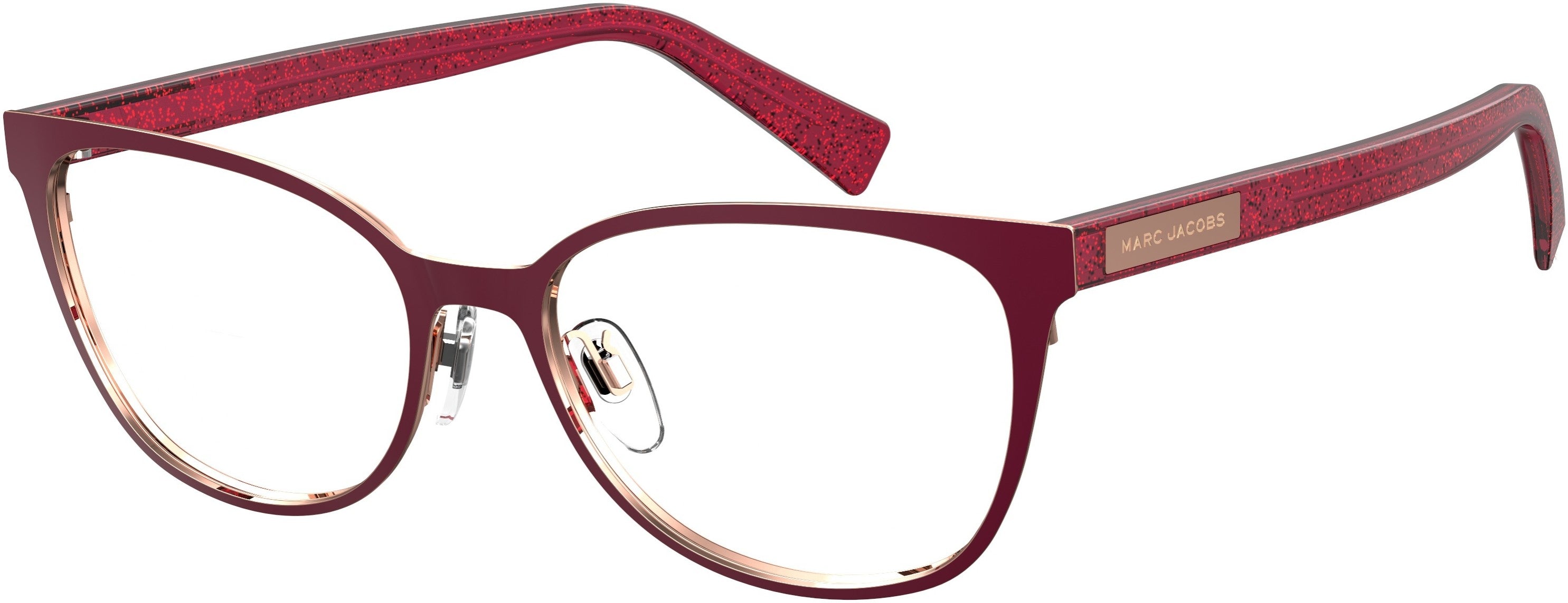 Marc Jacobs Marc 427 Rectangular Eyeglasses 0LHF-0LHF  Opal Burgundy (00 Demo Lens)