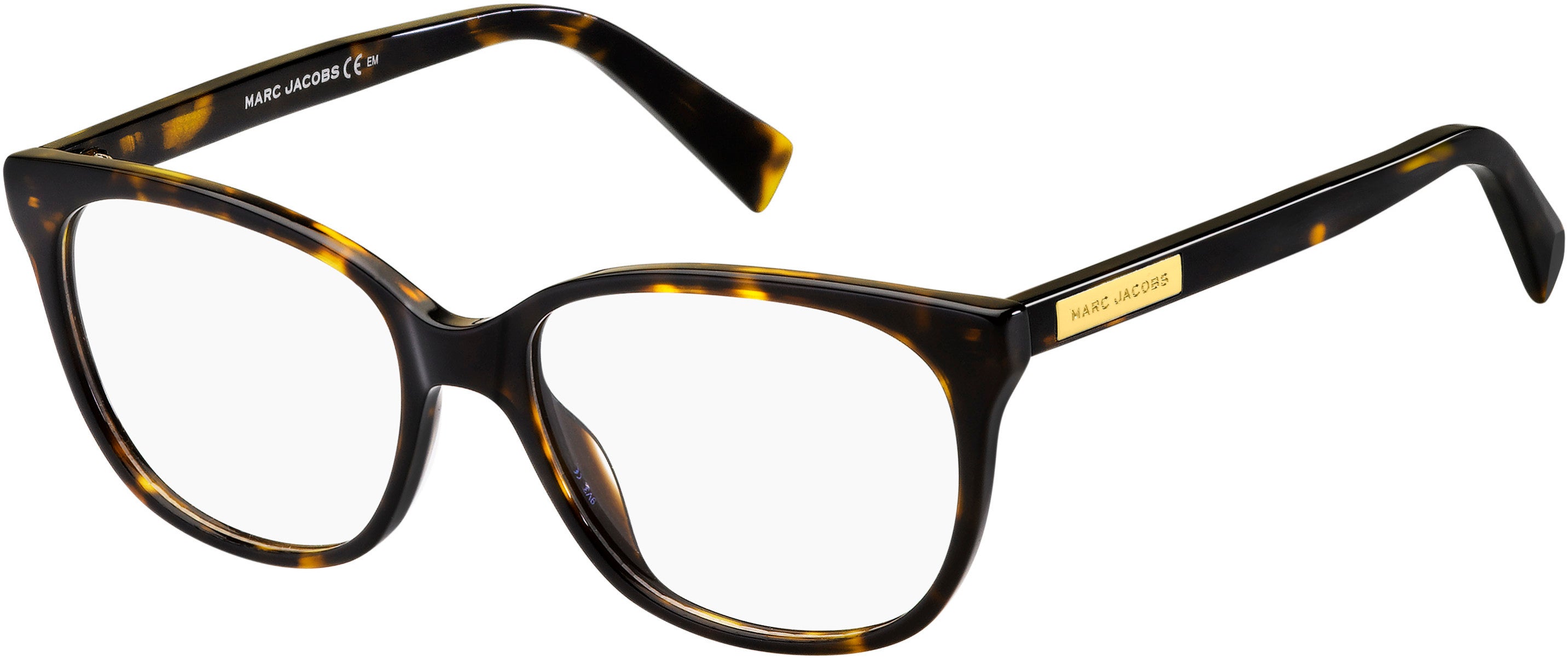 Marc Jacobs Marc 430 Cat Eye/butterfly Eyeglasses 0086-0086  Dark Havana (00 Demo Lens)