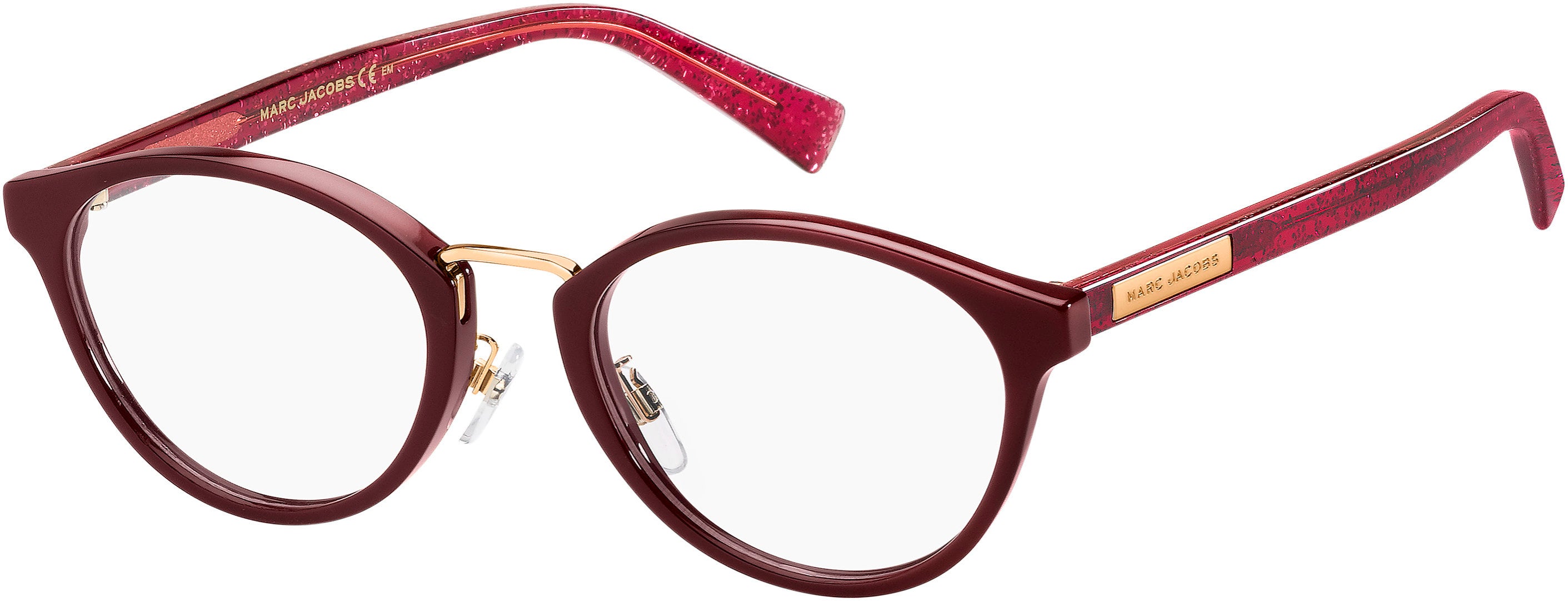 Marc Jacobs Marc 443/F Tea Cup Eyeglasses 08CQ-08CQ  Cherry (00 Demo Lens)