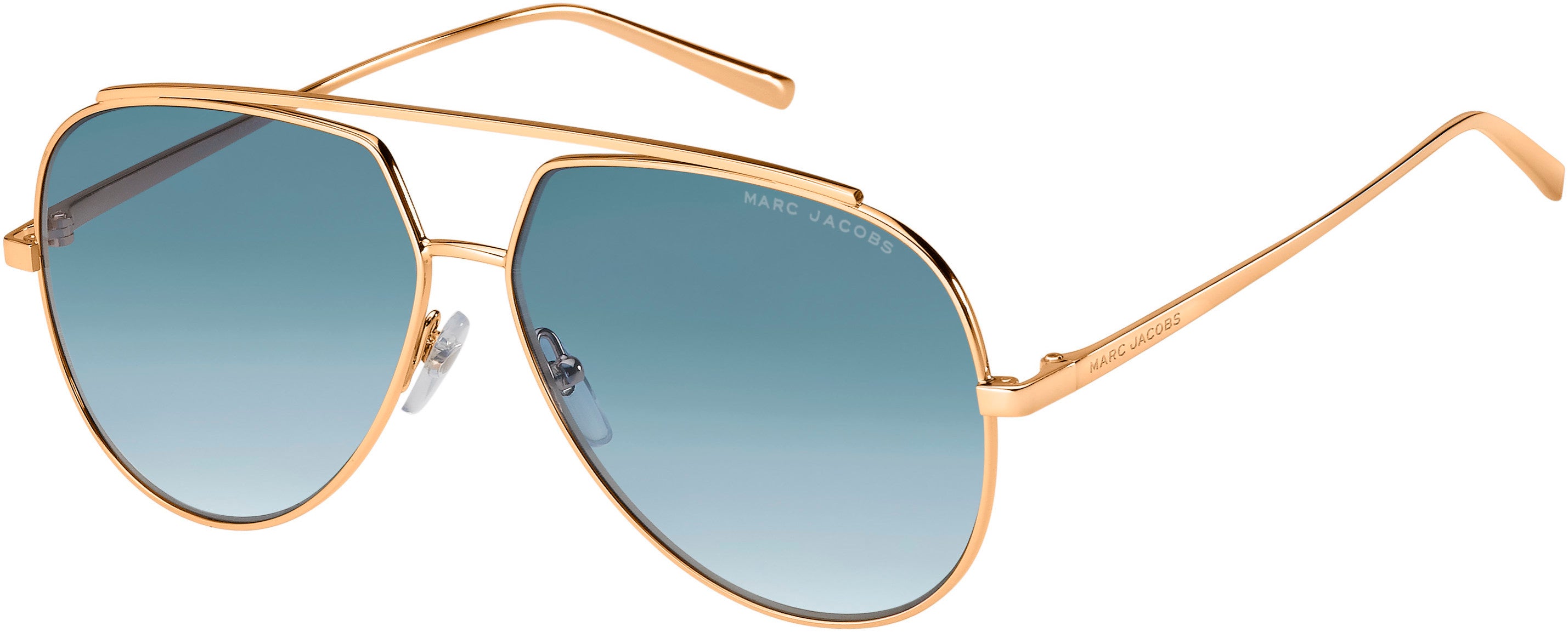 Marc Jacobs Marc 455/S Aviator Sunglasses 0DDB-0DDB  Gold Copper (08 Blue Shaded)