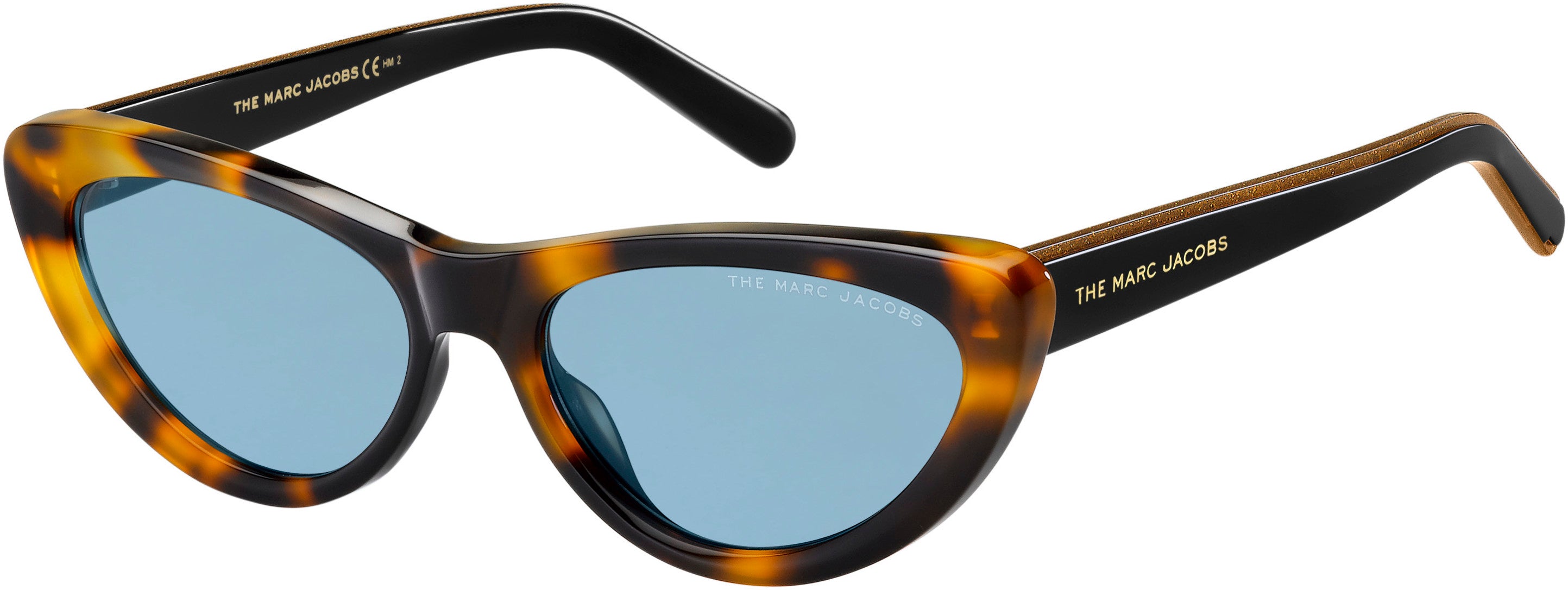 Marc Jacobs Marc 457/S Cat Eye/butterfly Sunglasses 0581-0581  Havana Black (KU Blue)