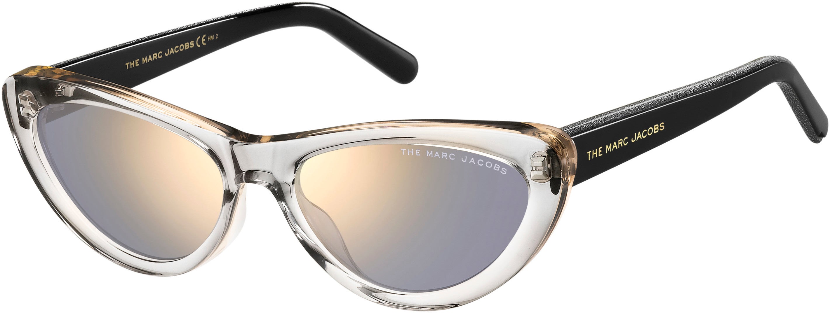 Marc Jacobs Marc 457/S Cat Eye/butterfly Sunglasses 0R6S-0R6S  Gray Black (K1 Gold Mirror)