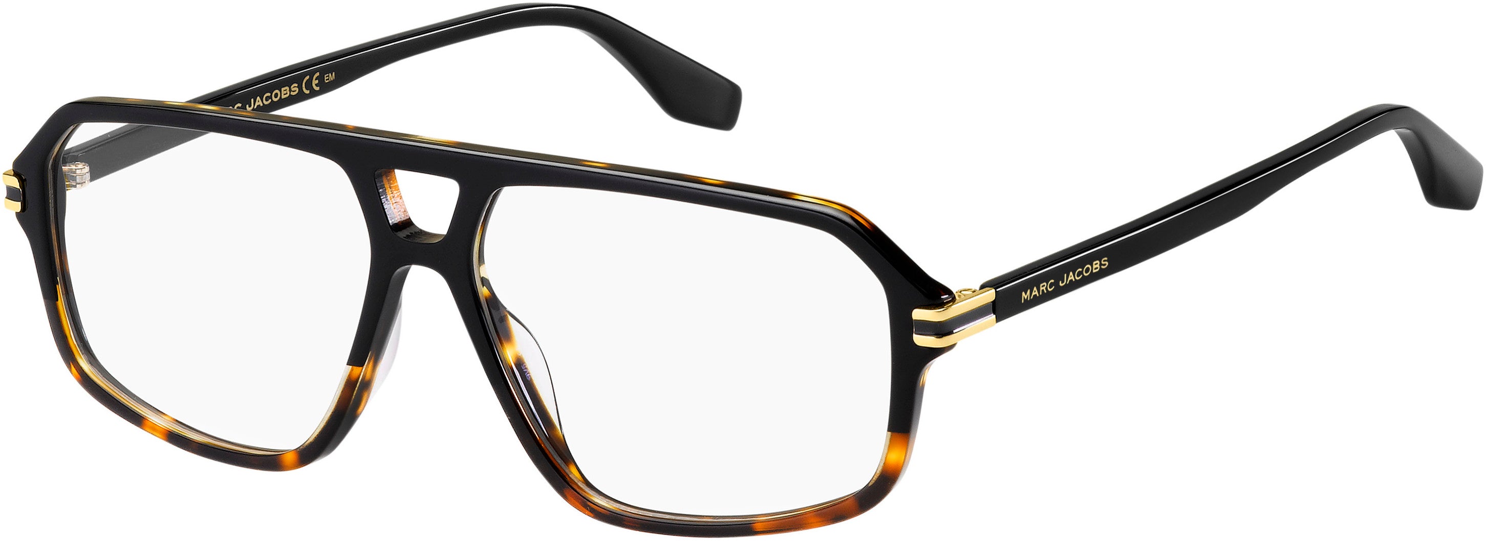 Marc Jacobs Marc 471 Rectangular Eyeglasses 0WR7-0WR7  Black Havana (00 Demo Lens)