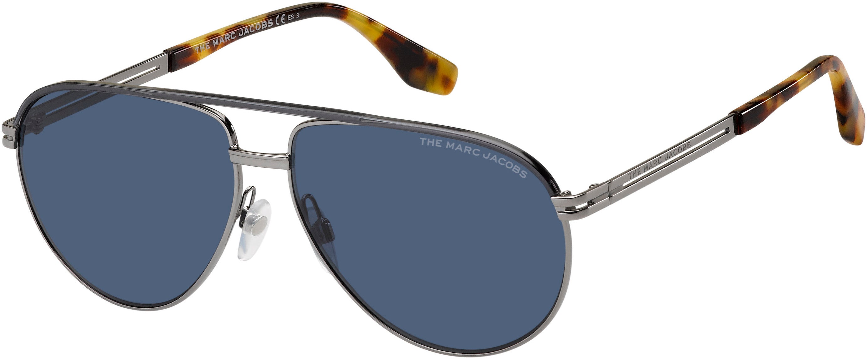 Marc Jacobs Marc 474/S Aviator Sunglasses 0GUA-0GUA  Ruthenium Gray (KU Blue)