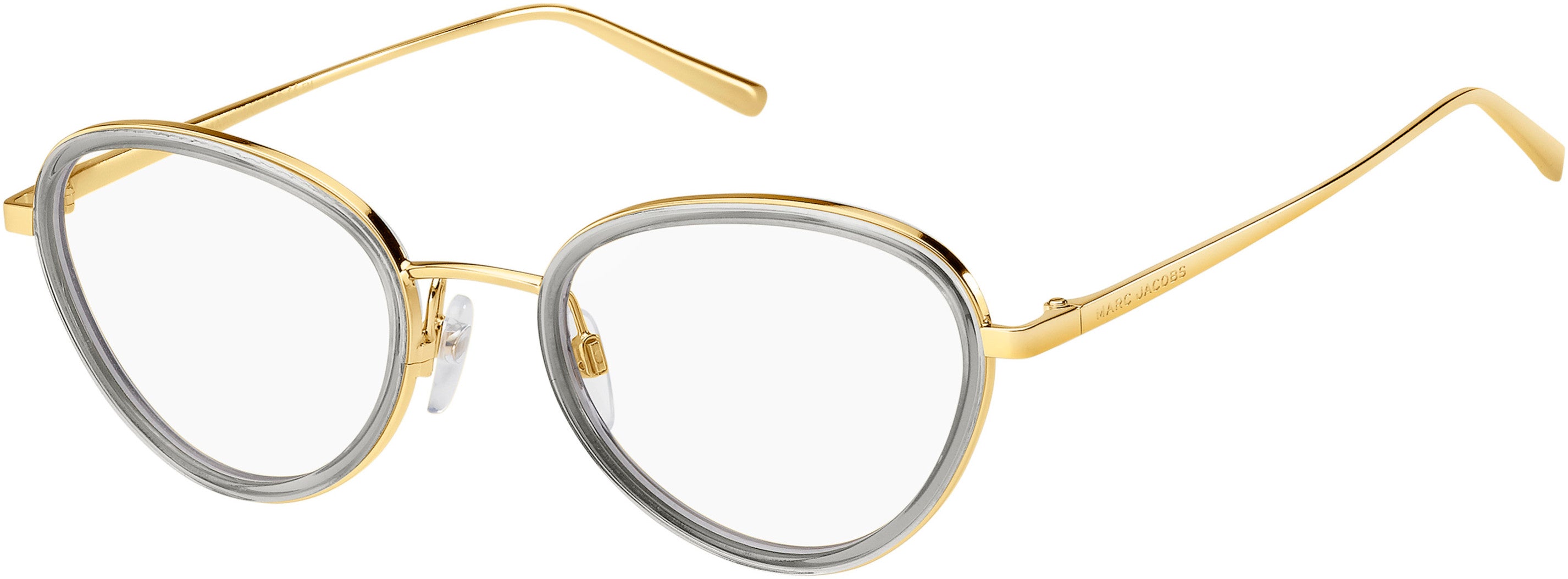 Marc Jacobs Marc 479 Cat Eye/butterfly Eyeglasses 02F7-02F7  Gold Gray (00 Demo Lens)