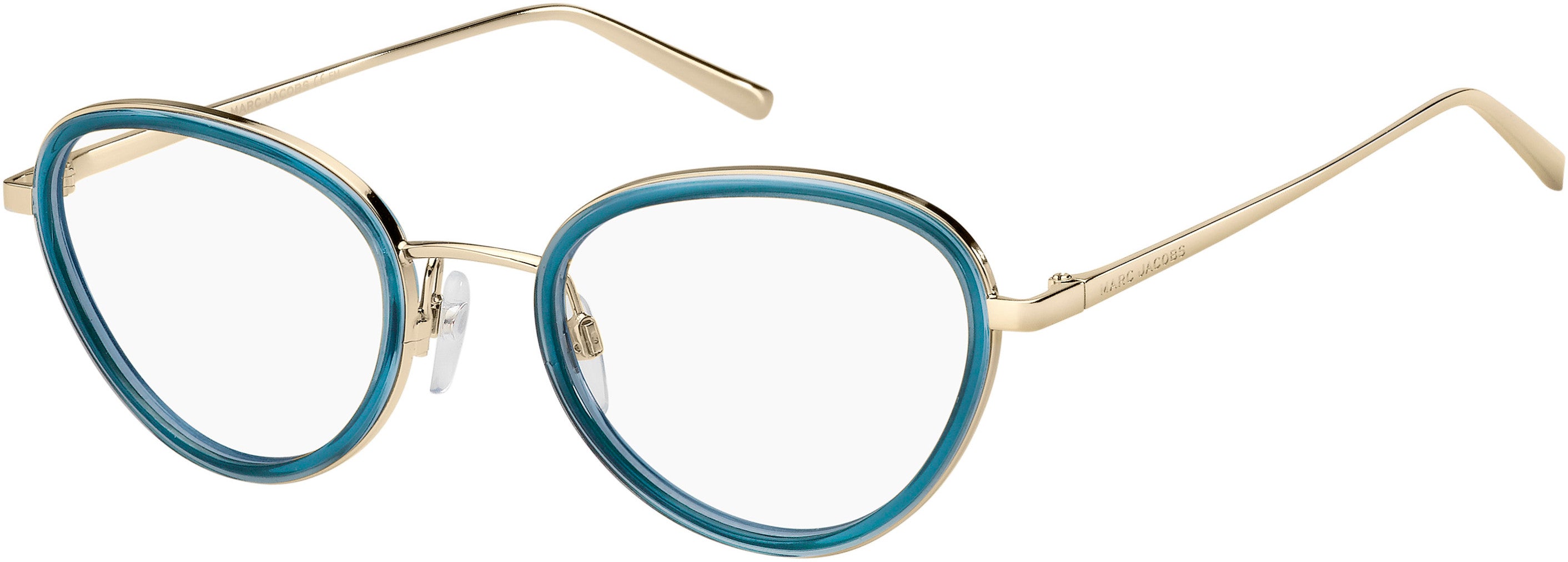 Marc Jacobs Marc 479 Cat Eye/butterfly Eyeglasses 0OGA-0OGA  Gold Teal (00 Demo Lens)