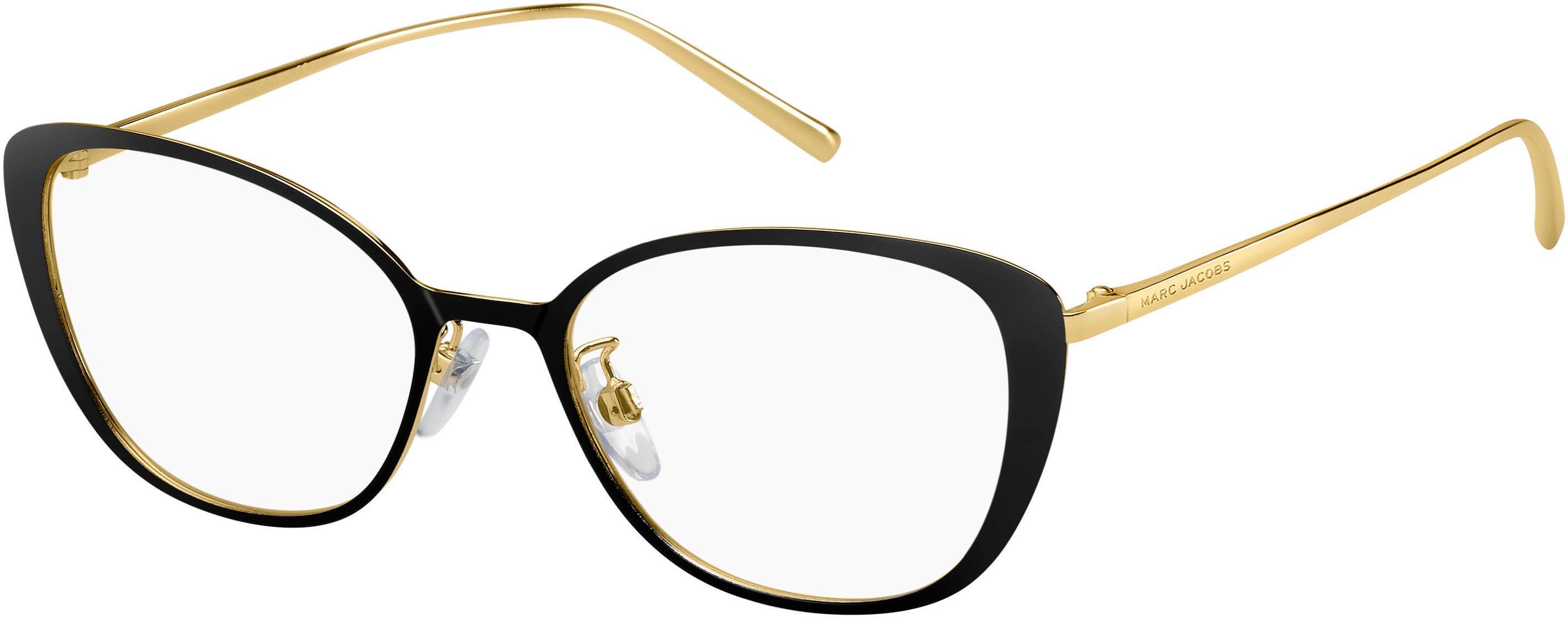 Marc Jacobs Marc 482/F Cat Eye/butterfly Eyeglasses 02M2-02M2  Black Gold (00 Demo Lens)