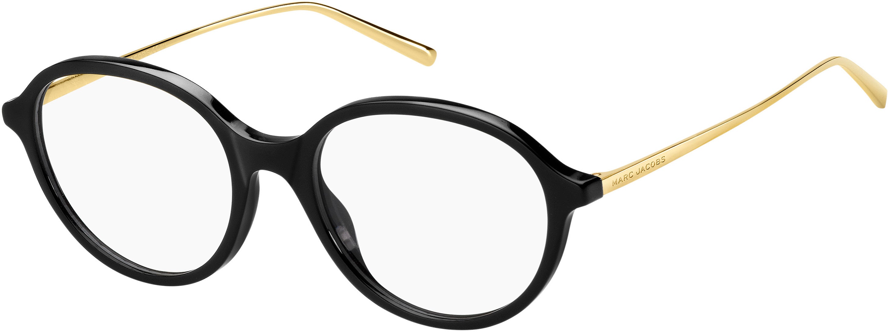 Marc Jacobs Marc 483 Oval Modified Eyeglasses 0807-0807  Black (00 Demo Lens)