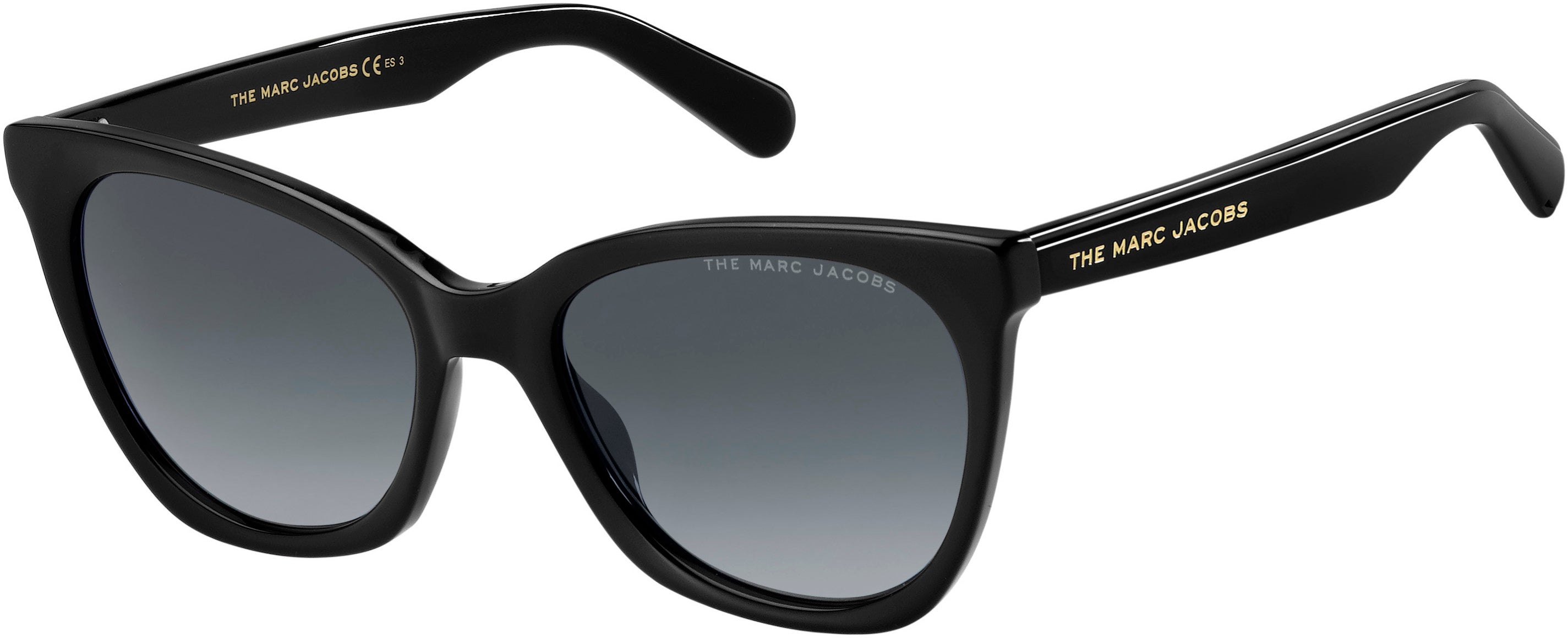 Marc Jacobs Marc 500/S Cat Eye/butterfly Sunglasses 0807-0807  Black (9O Dark Gray Gradient)