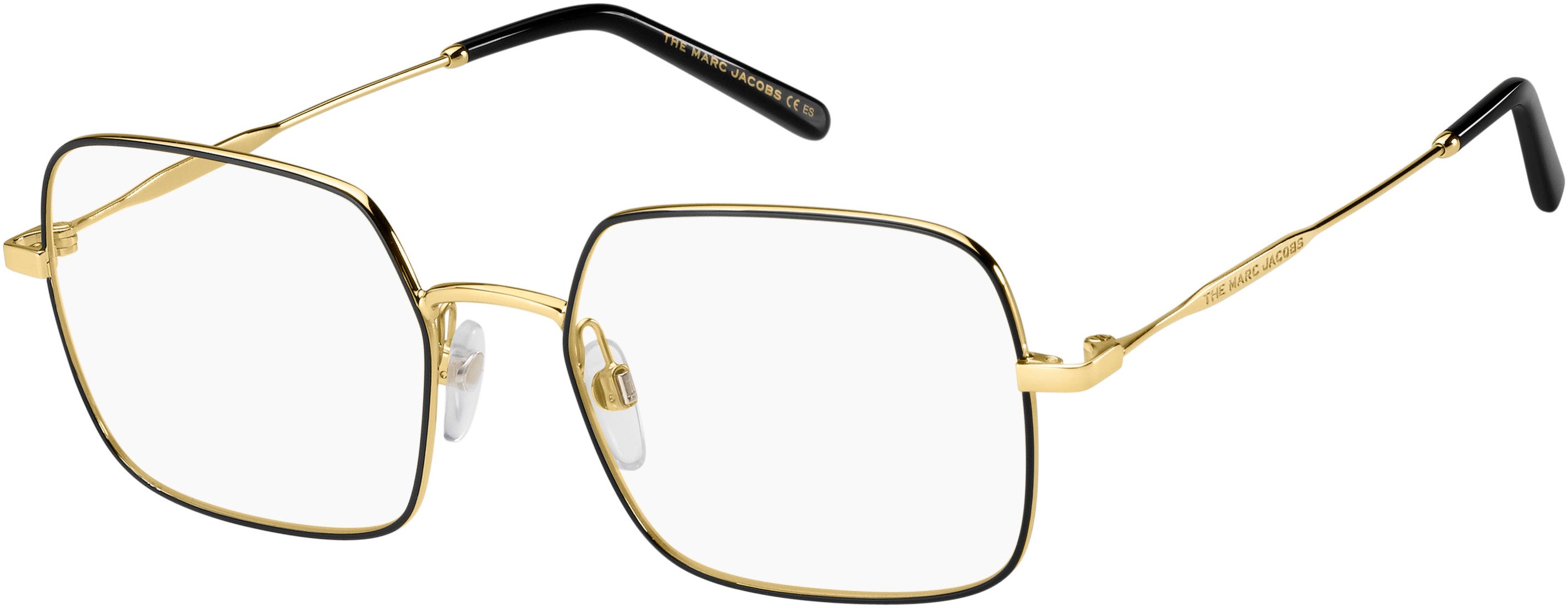 Marc Jacobs Marc 507 Square Eyeglasses 0RHL-0RHL  Gold Black (00 Demo Lens)