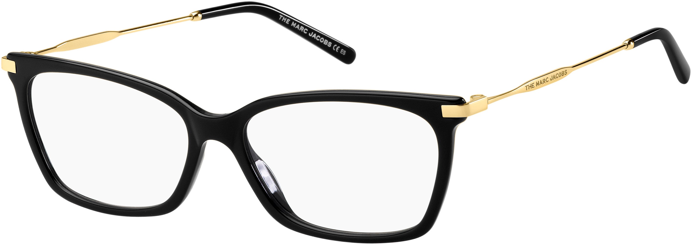 Marc Jacobs Marc 508 Rectangular Eyeglasses 02M2-02M2  Black Gold (00 Demo Lens)