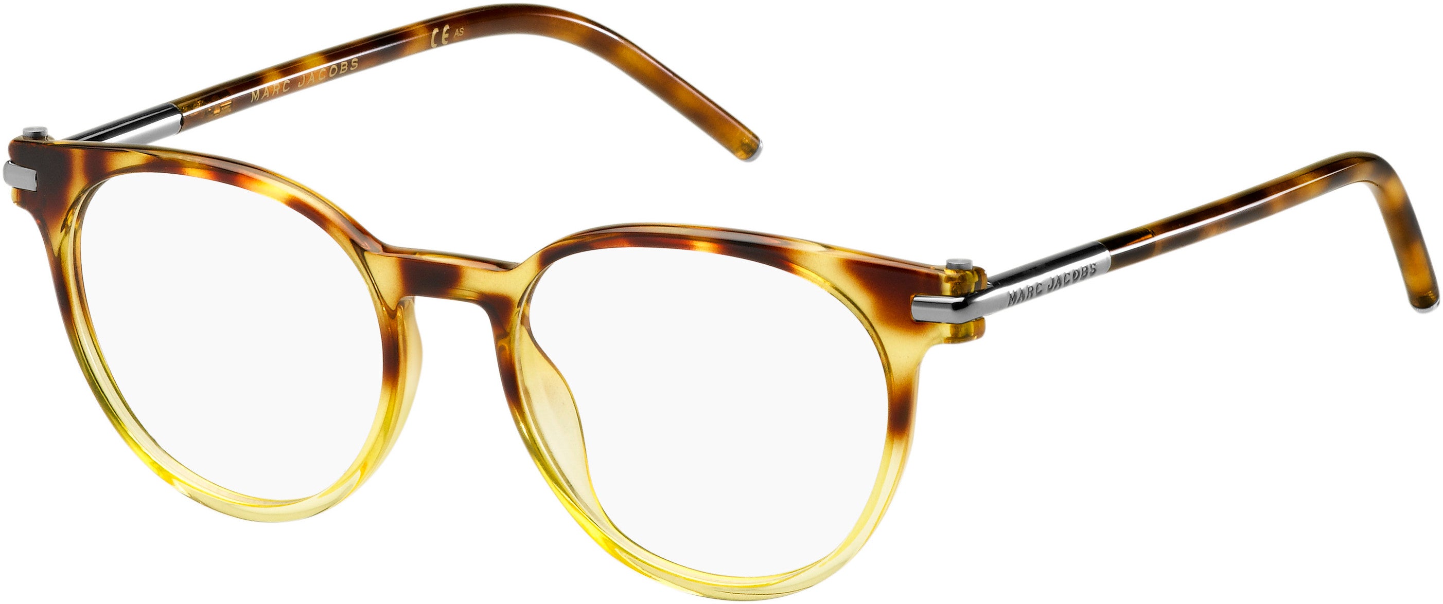 Marc Jacobs Marc 51 Tea Cup Eyeglasses 0TMF-0TMF  Havana Brown Yellow (00 Demo Lens)