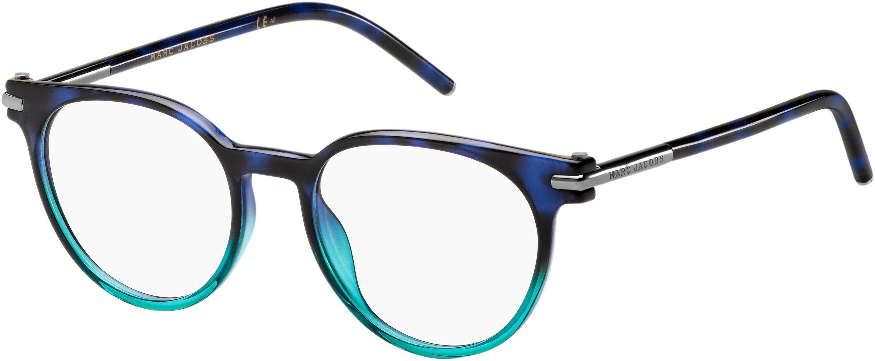 Marc Jacobs Marc 51 Tea Cup Eyeglasses 0TML-0TML  Havana Blue Aqua (00 Demo Lens)