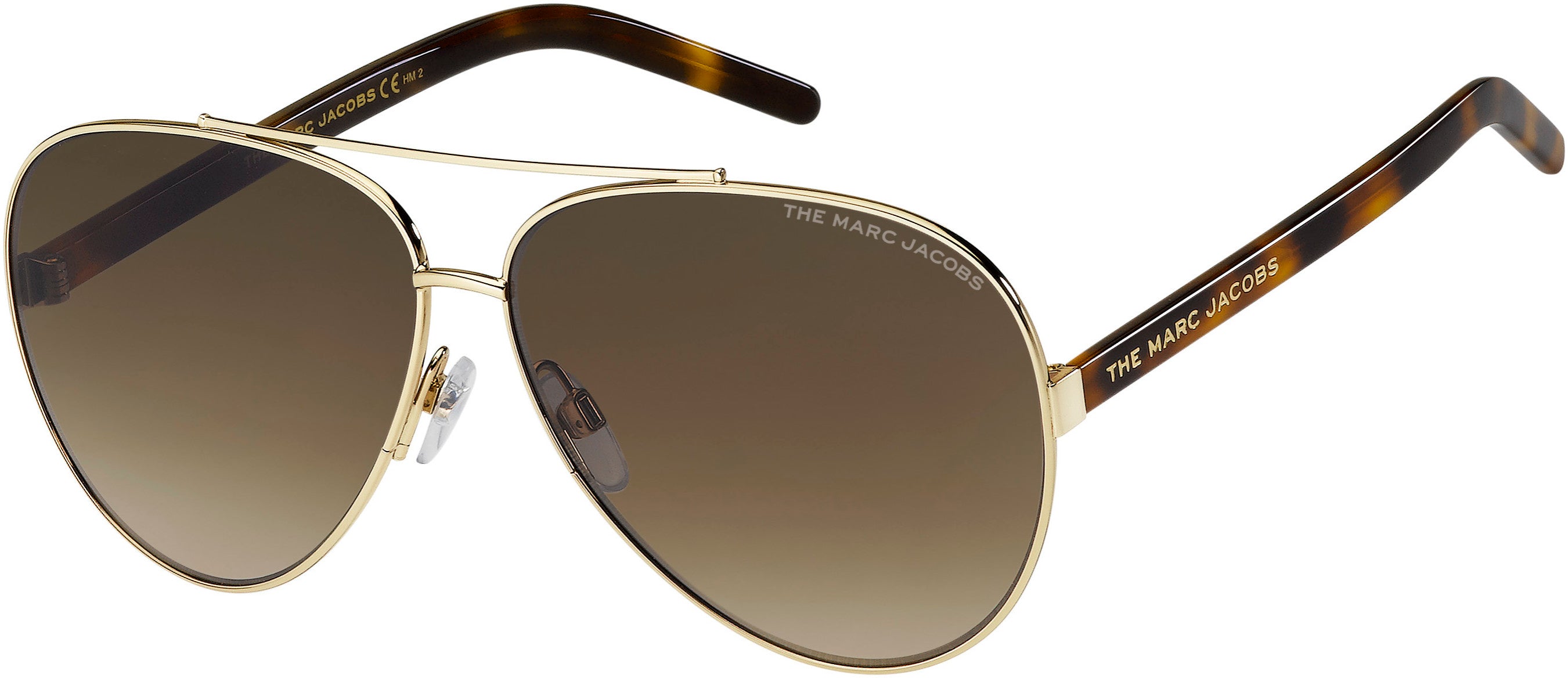 Marc Jacobs Marc 522/S Aviator Sunglasses 006J-006J  Gold Havana (HA Brown Gradient)