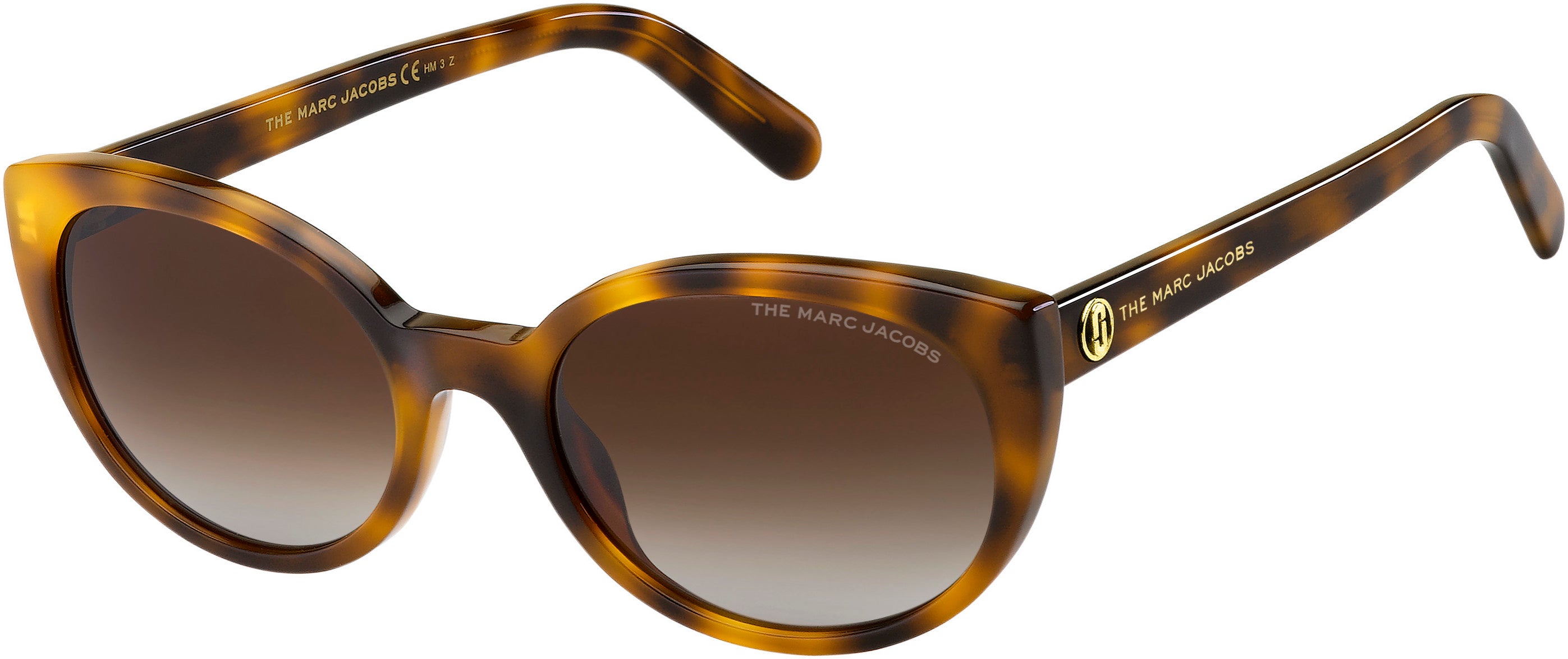 Marc Jacobs Marc 525/S Cat Eye/butterfly Sunglasses 02IK-02IK  Havana Gold (LA Brown Gradient Polz)