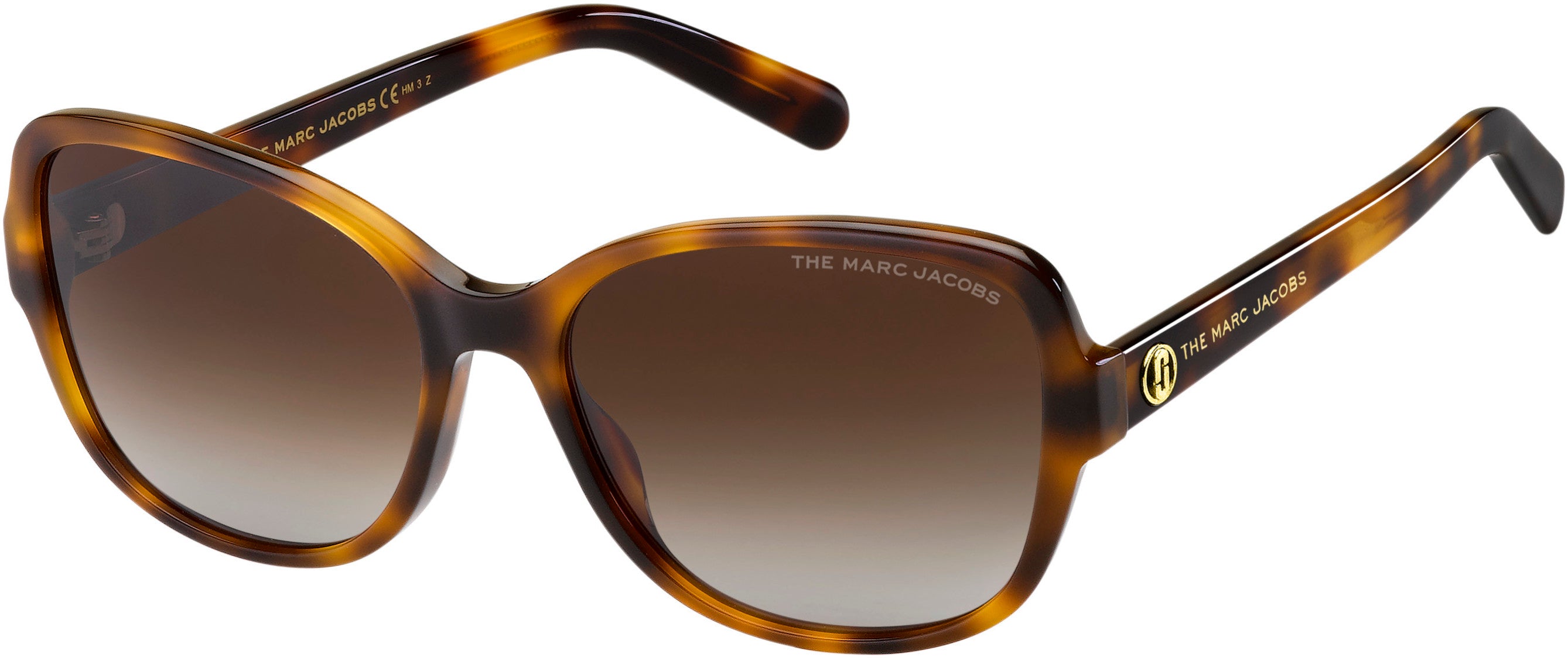 Marc Jacobs Marc 528/S Cat Eye/butterfly Sunglasses 02IK-02IK  Havana Gold (LA Brown Gradient Polz)