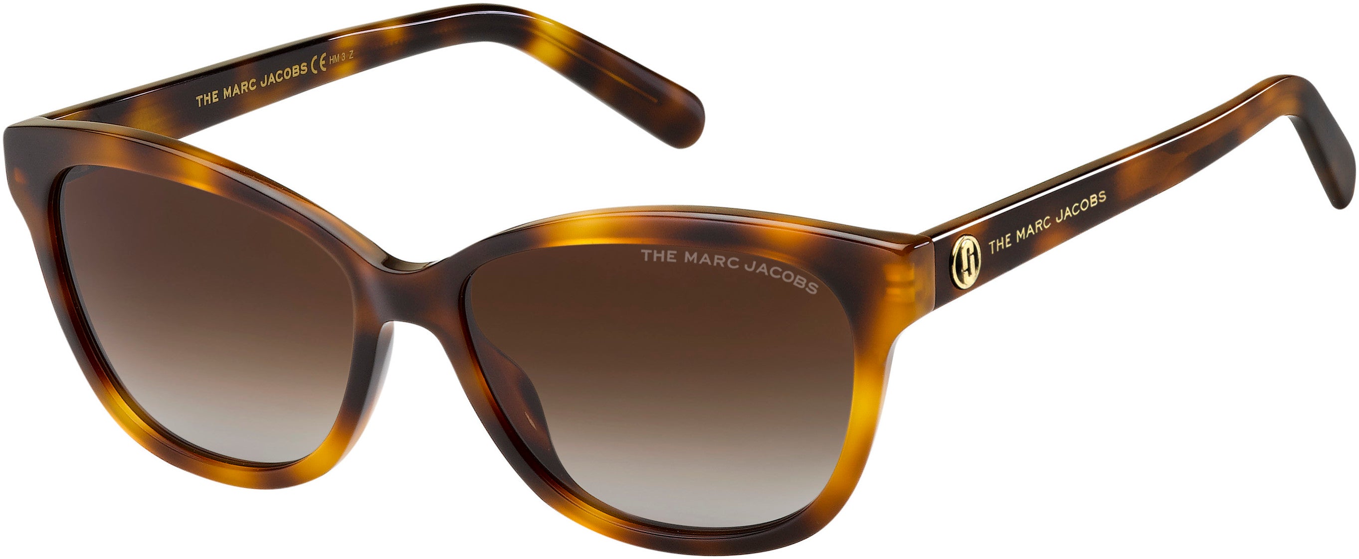 Marc Jacobs Marc 529/S Cat Eye/butterfly Sunglasses 02IK-02IK  Havana Gold (LA Brown Gradient Polz)