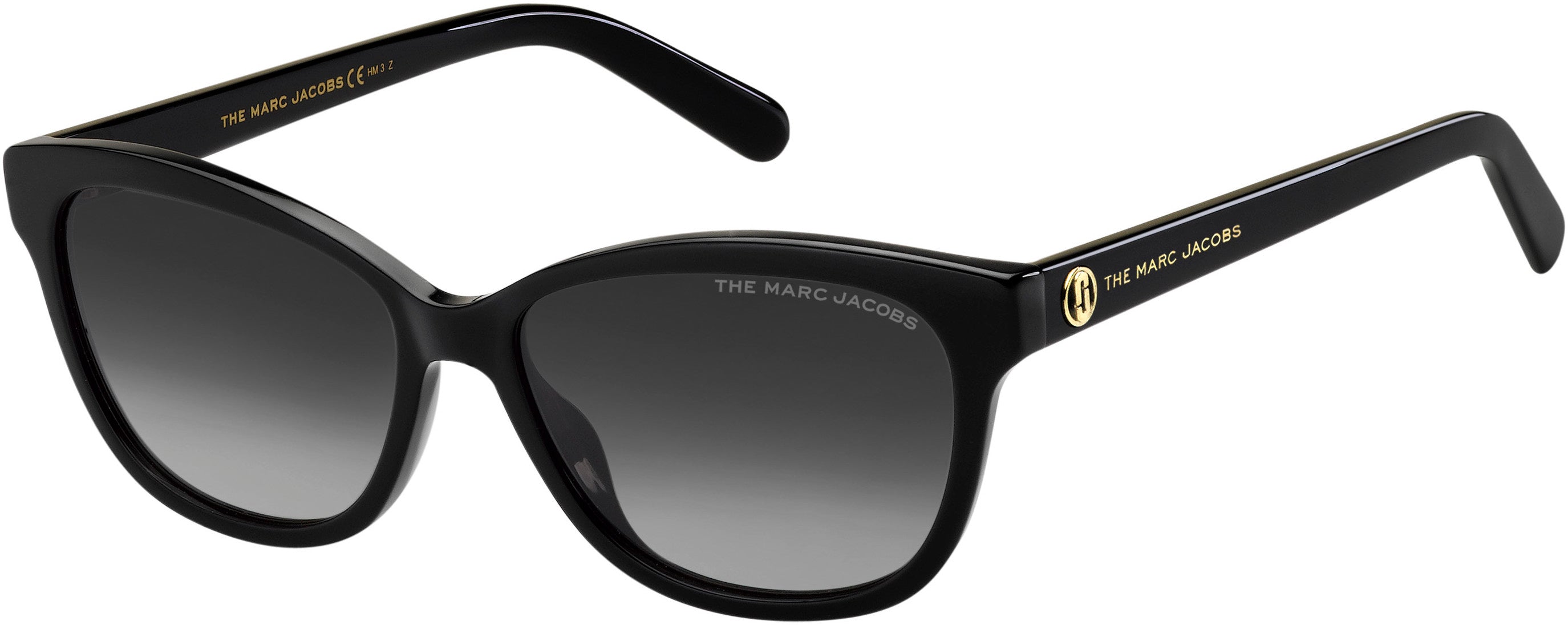 Marc Jacobs Marc 529/S Cat Eye/butterfly Sunglasses 02M2-02M2  Black Gold (WJ Gray Sf Pz)