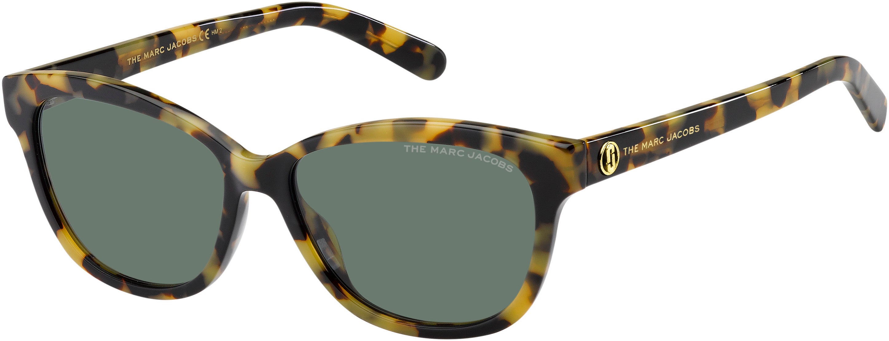 Marc Jacobs Marc 529/S Cat Eye/butterfly Sunglasses 0A84-0A84  Havana Yellow (QT Green)
