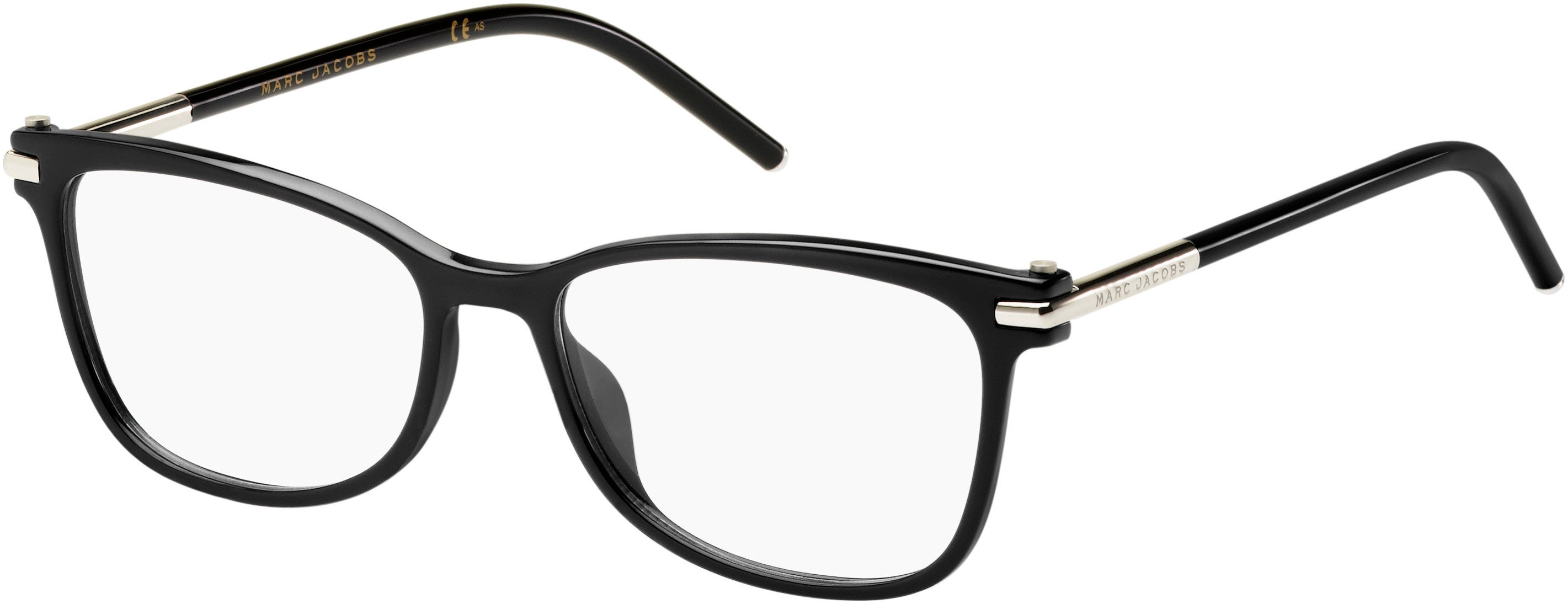 Marc Jacobs Marc 53 Cat Eye/butterfly Eyeglasses 0D28-0D28  Shiny Black (00 Demo Lens)