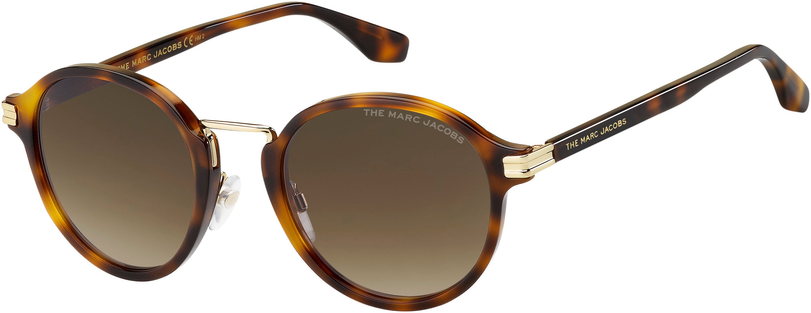 Marc Jacobs Marc 533/S Tea Cup Sunglasses 02IK-02IK  Havana Gold (HA Brown Gradient)