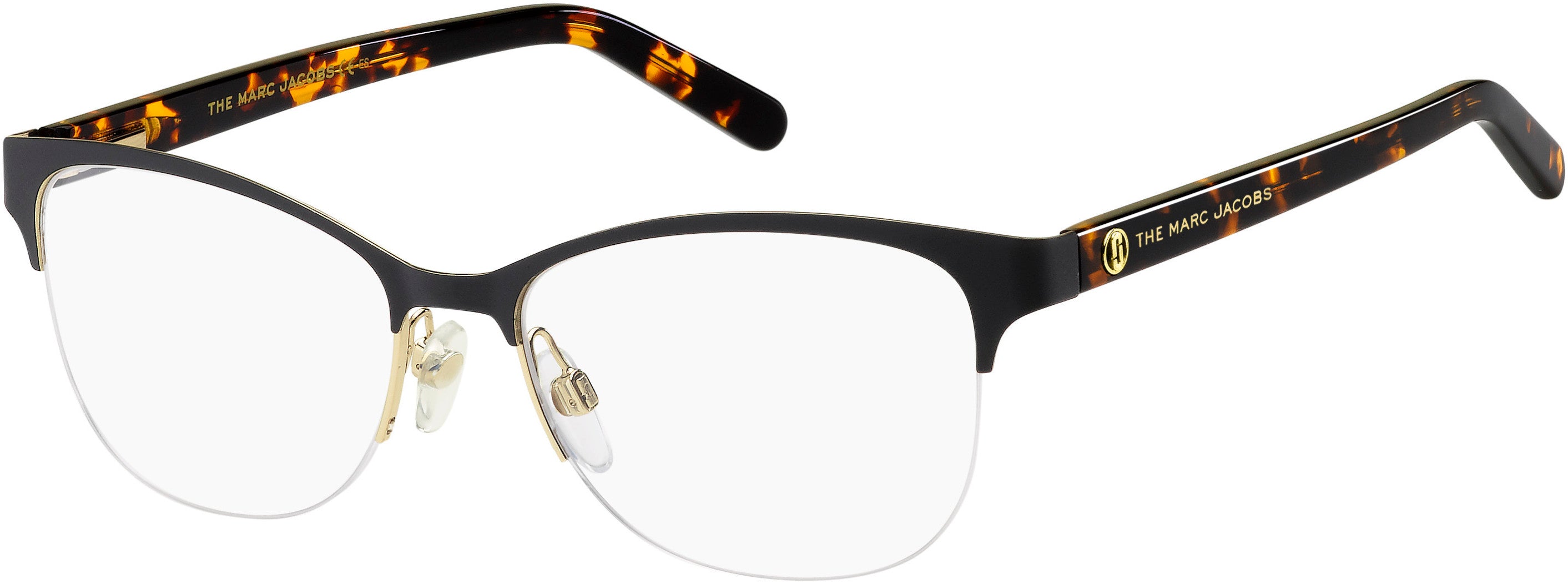 Marc Jacobs Marc 543 Cat Eye/butterfly Eyeglasses 0WR7-0WR7  Black Havana (00 Demo Lens)