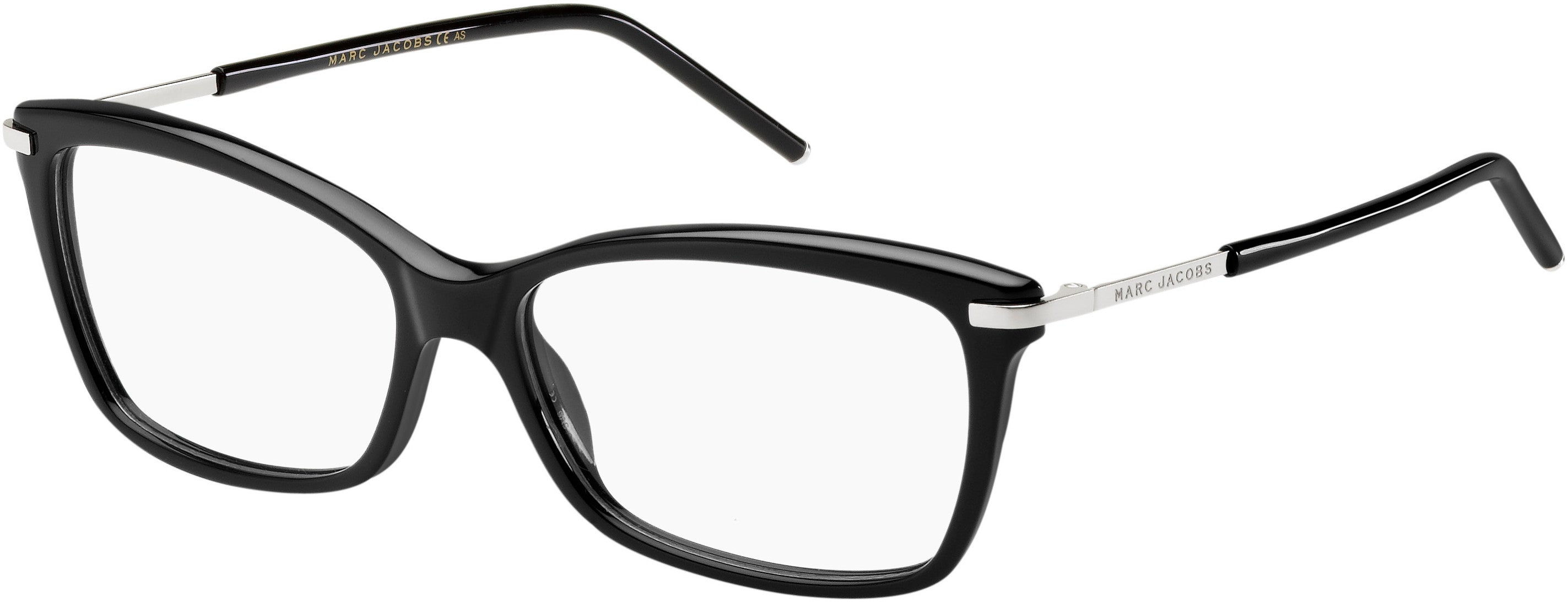 Marc Jacobs Marc 63 Rectangular Eyeglasses 0807-0807  Black (00 Demo Lens)