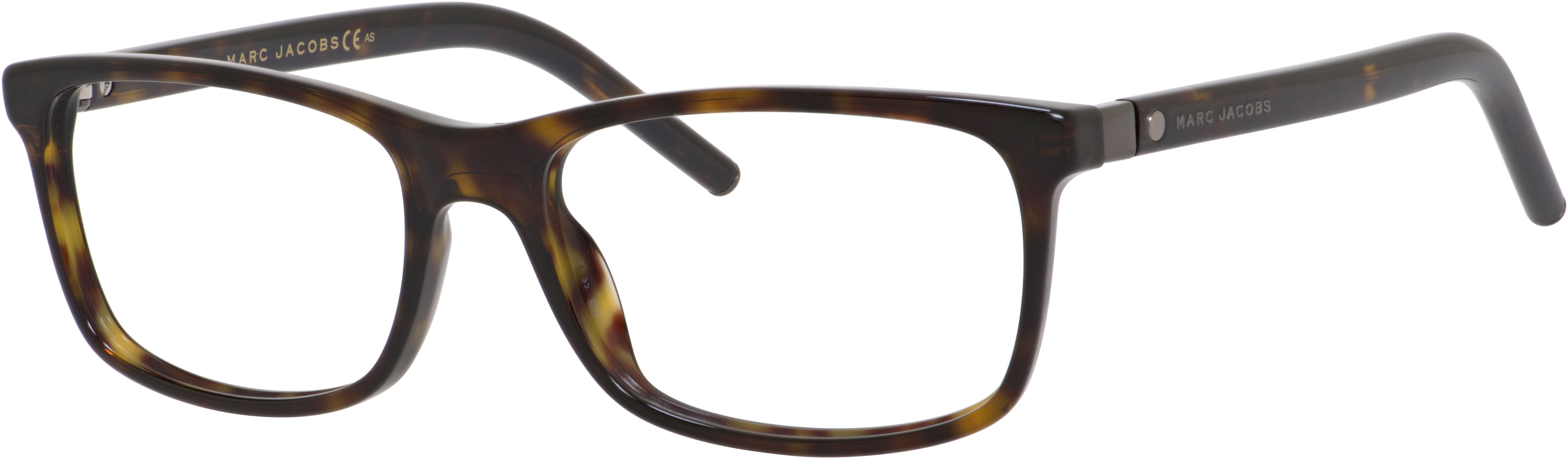 Marc Jacobs Marc 74 Rectangular Eyeglasses 0086-0086  Dark Havana (00 Demo Lens)