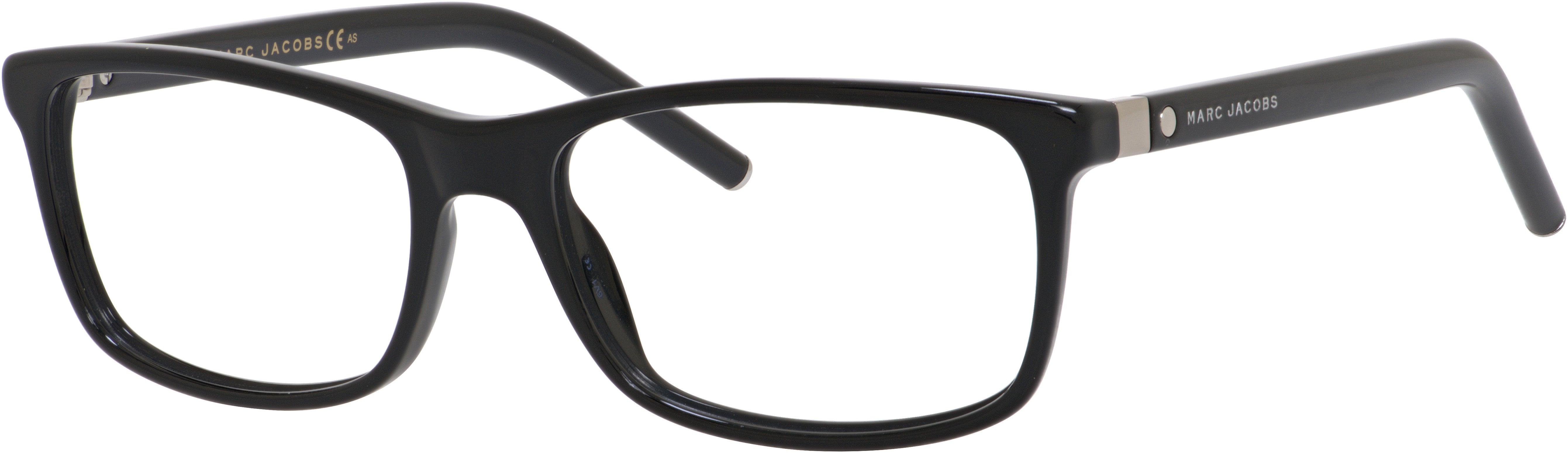 Marc Jacobs Marc 74 Rectangular Eyeglasses 0807-0807  Black (00 Demo Lens)
