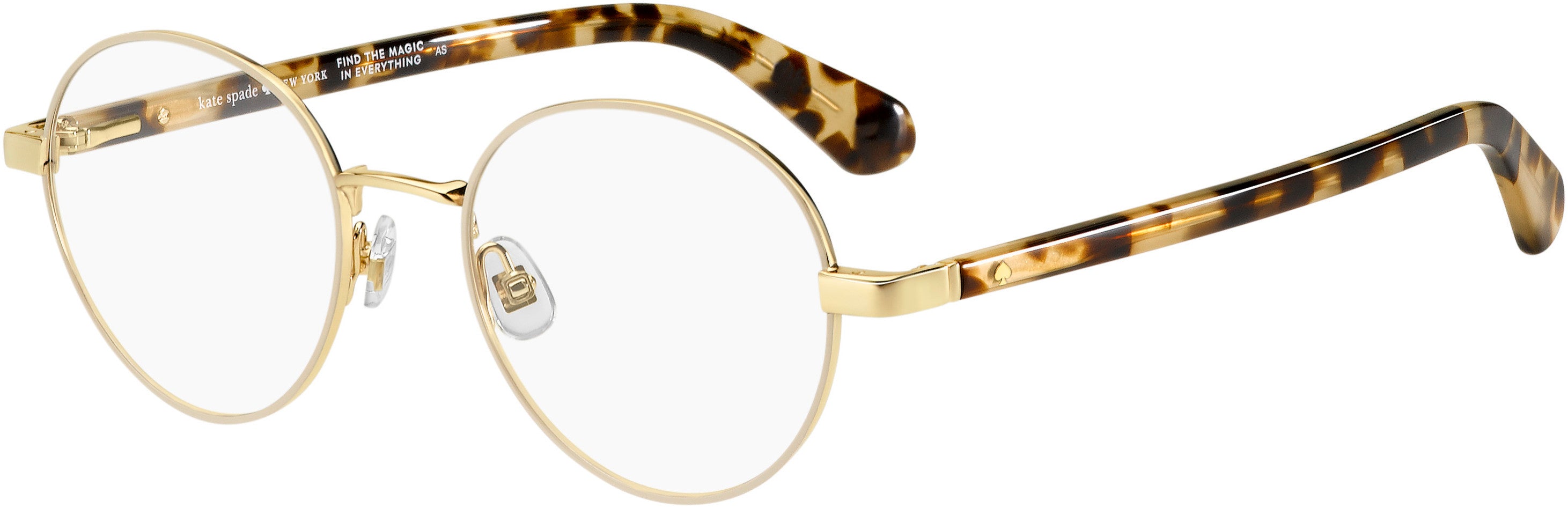 Kate Spade Marciann Oval Modified Eyeglasses 0Y3R-0Y3R  Gold Ivory (00 Demo Lens)