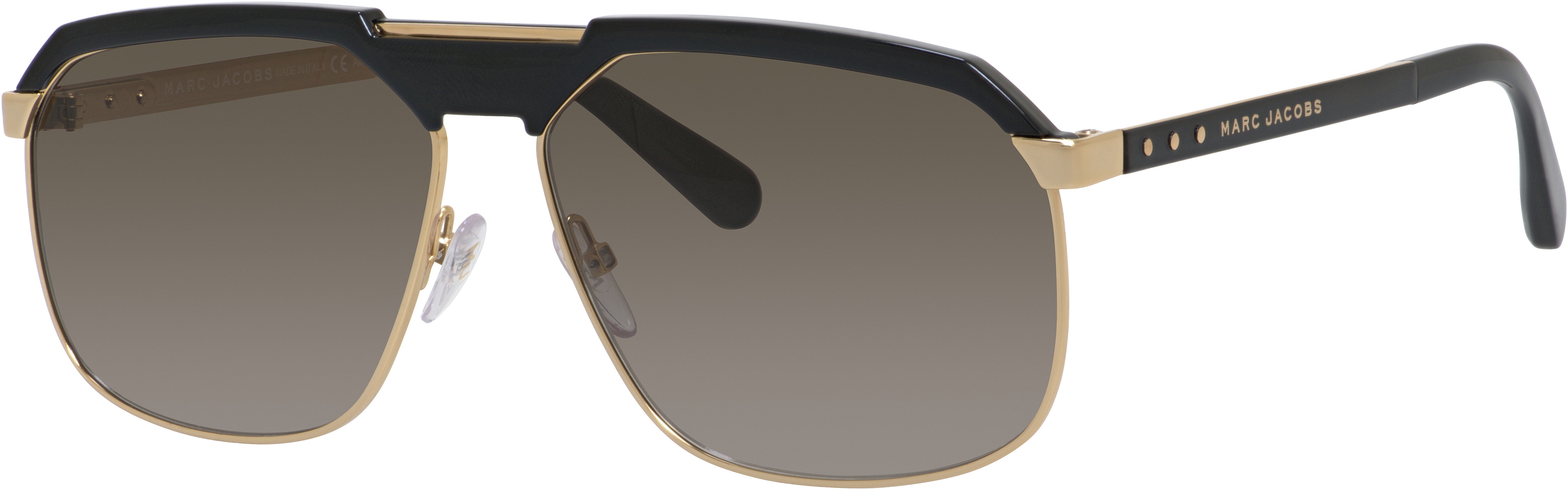 Marc Jacobs Mj 625/S Aviator Sunglasses 0L0V-0L0V  Gold Black (HA Brown Gradient)